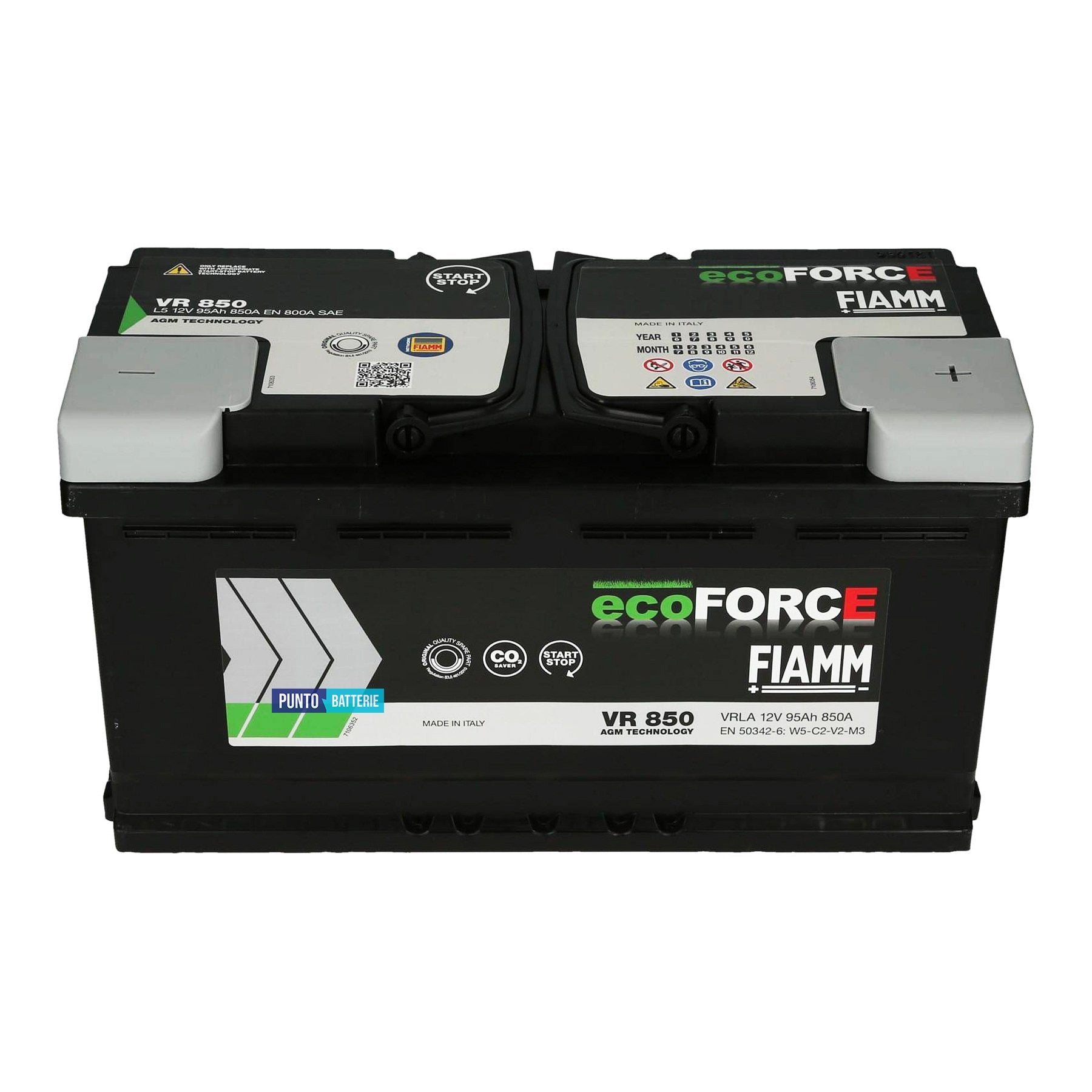 Batteria auto 95ah, 850a, 12v