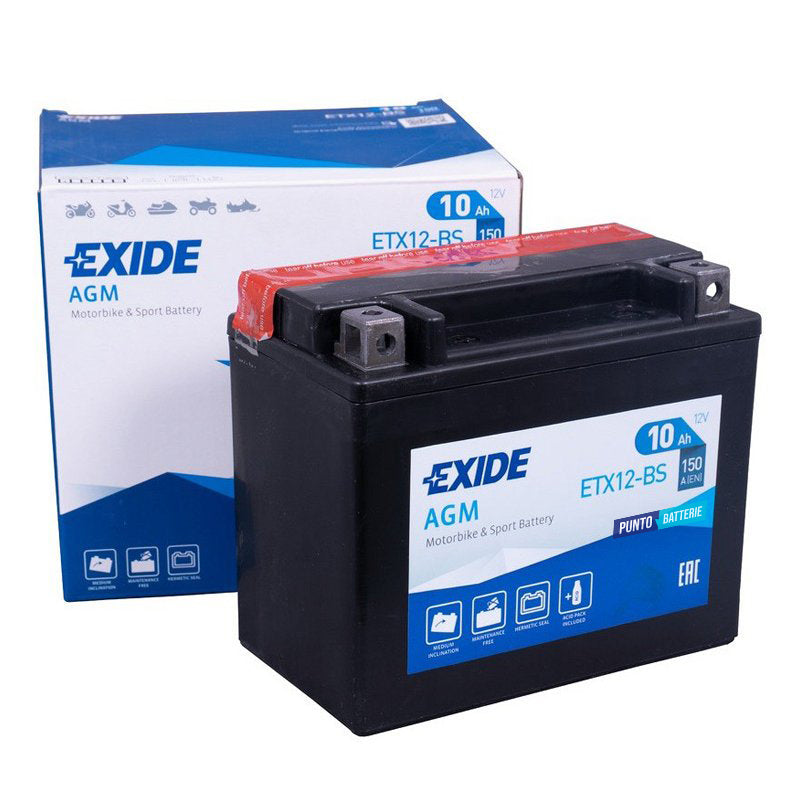 Batteria Exide 10Ah, 12V, 150A , 150x90x130mm
