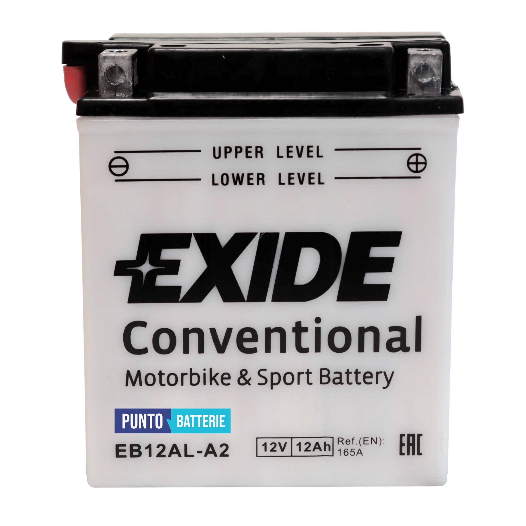 Batteria Exide 12Ah, 12V, 165A , 134x80x160mm