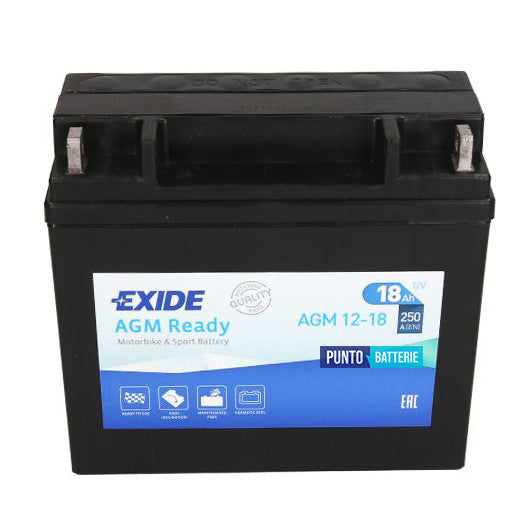 Batteria Exide 18Ah, 12V, 250A , 180x75x165mm