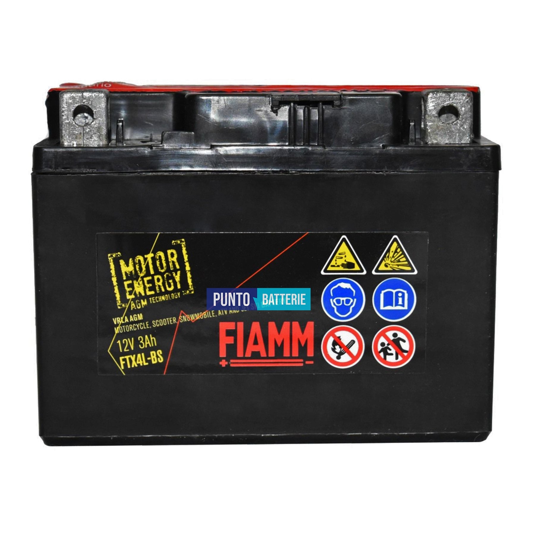 Batteria Fiamm 3Ah, 12V, 50A , 113x70x85mm