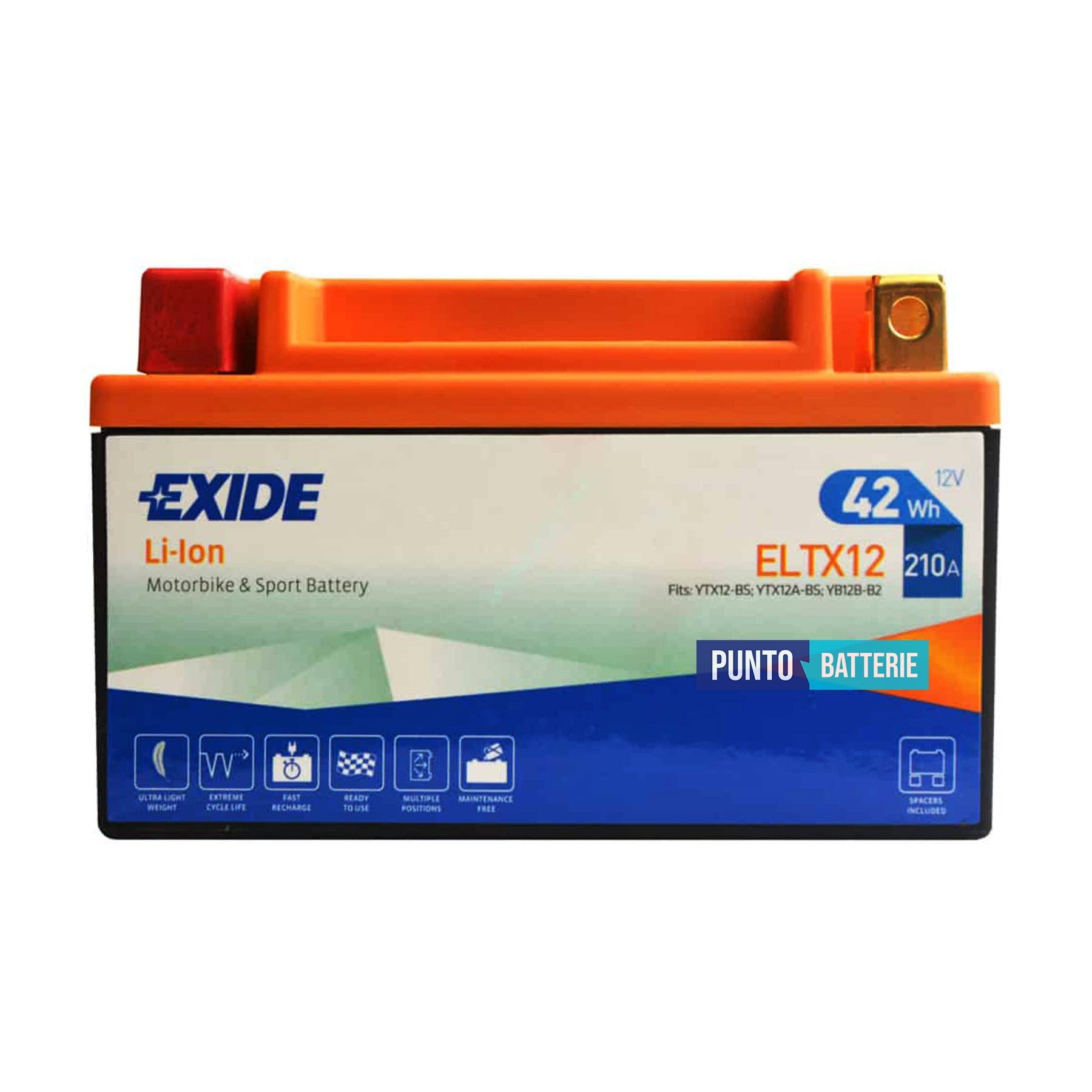 Batteria Exide 3Ah, 12V, 210A , 150x90x95mm