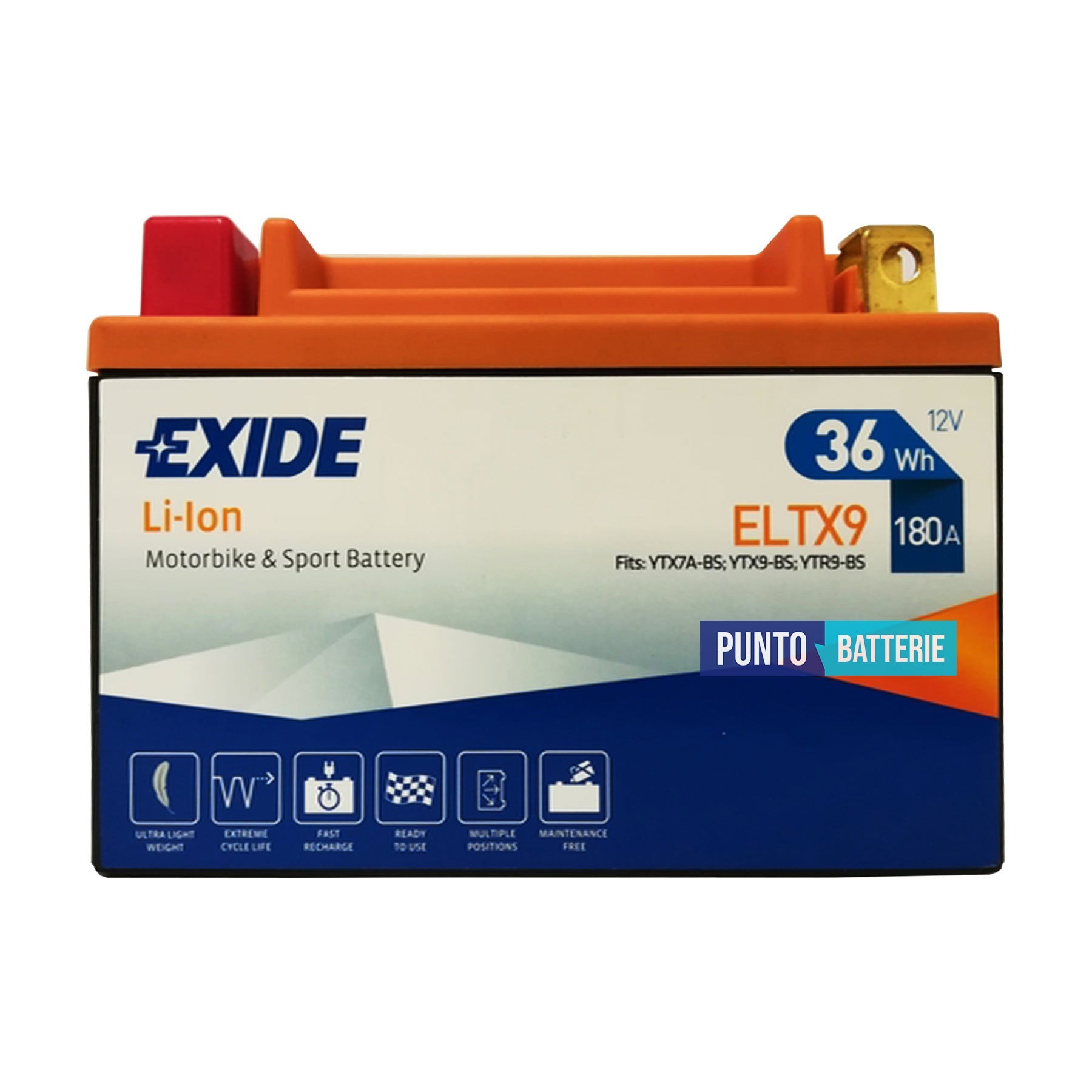 Batteria Exide 3Ah, 12V, 180A , 150x90x105mm