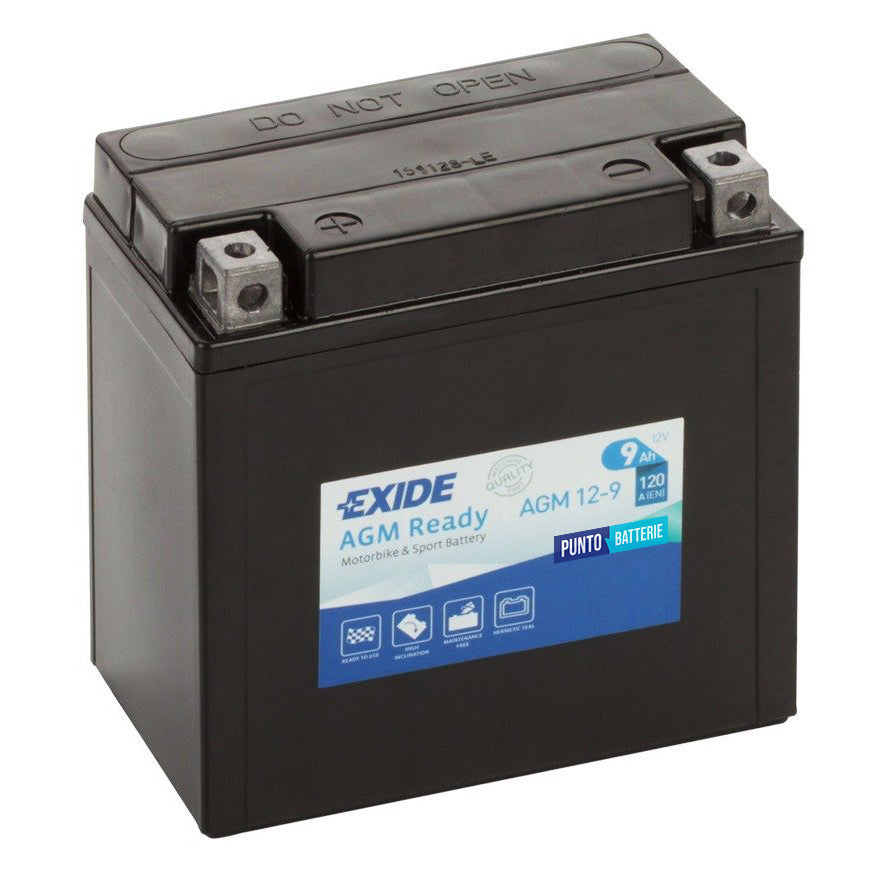 Batteria Exide 9Ah, 12V, 120A , 135x75x140mm