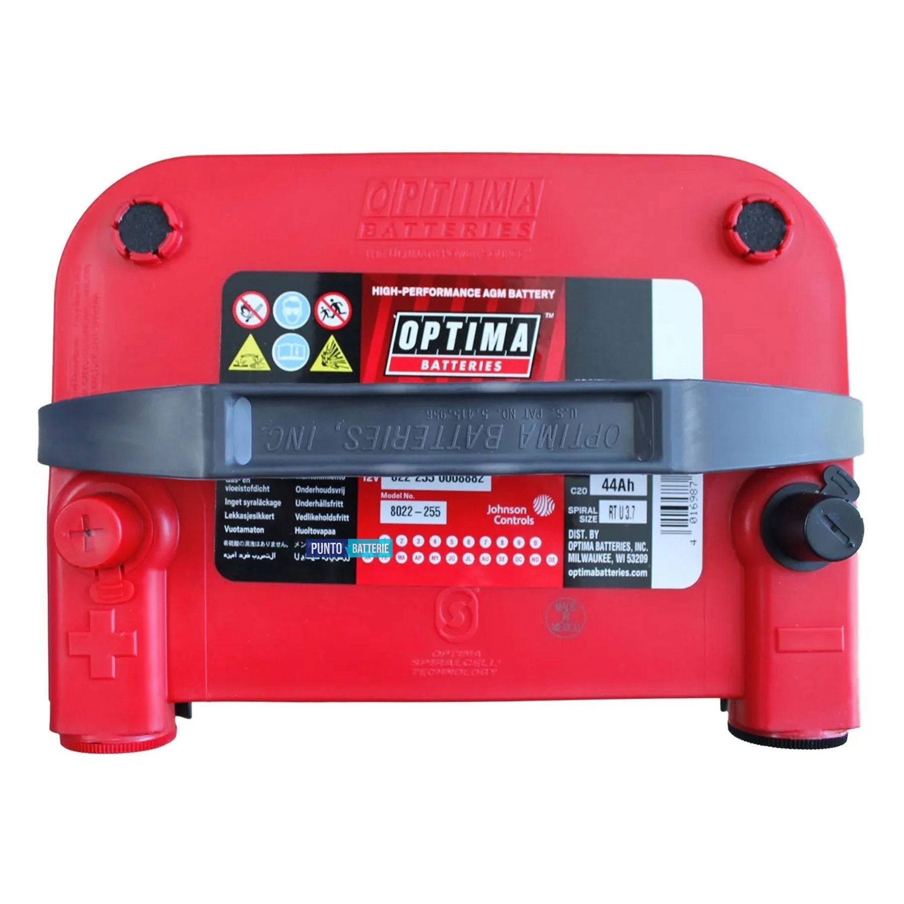 Batteria auto 44ah, 730a, 12v