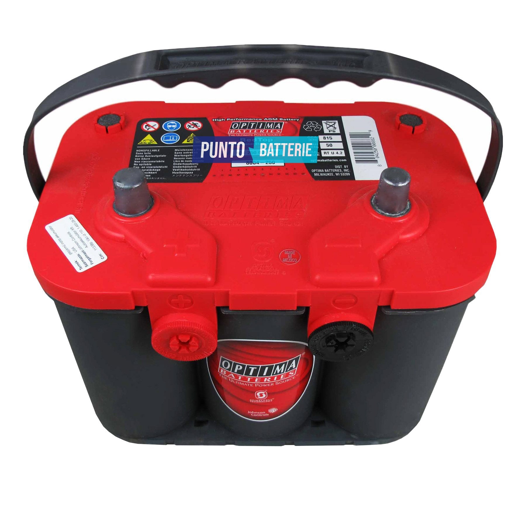 Batteria auto 50ah, 815a, 12v