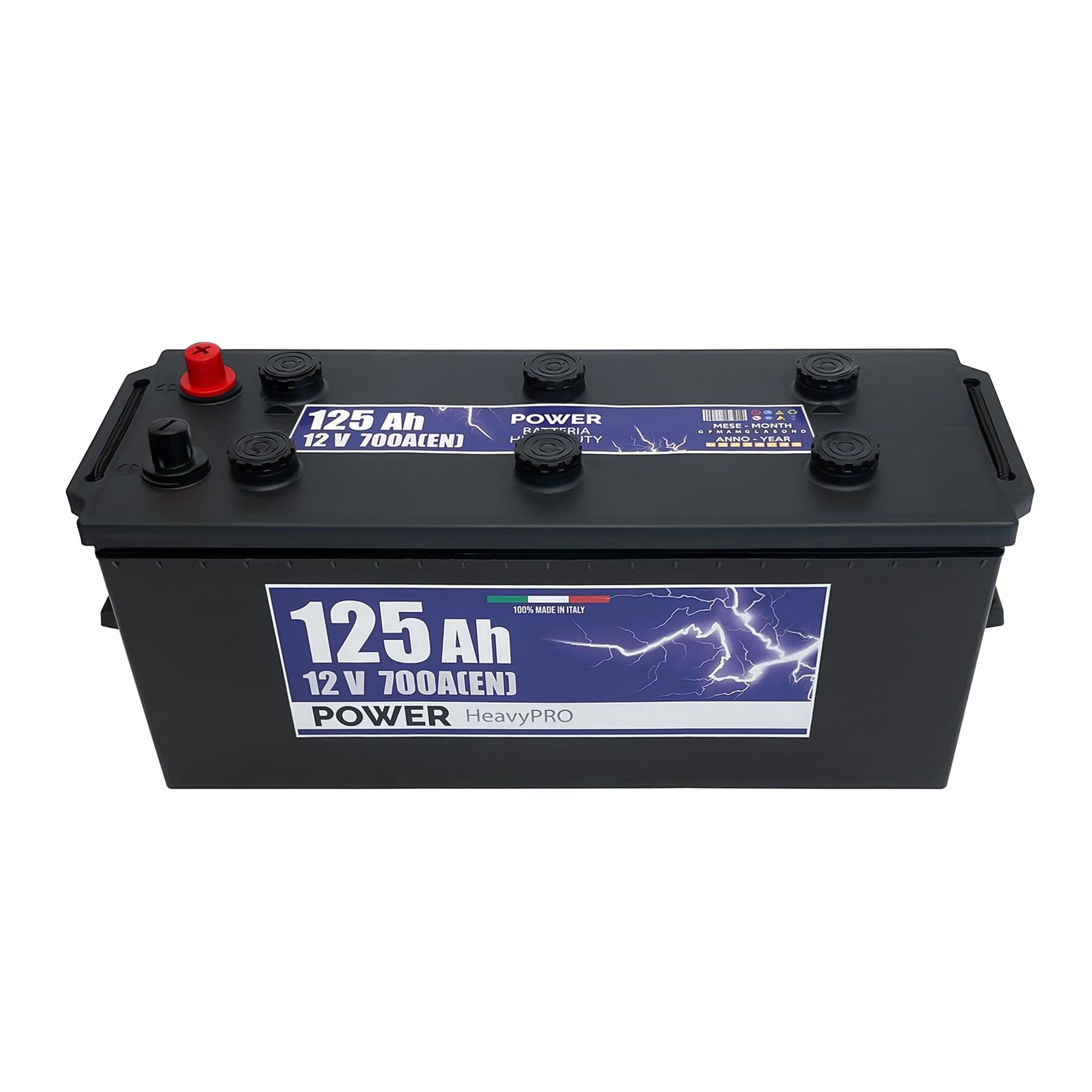Batteria camion 125ah, 700a, 12v