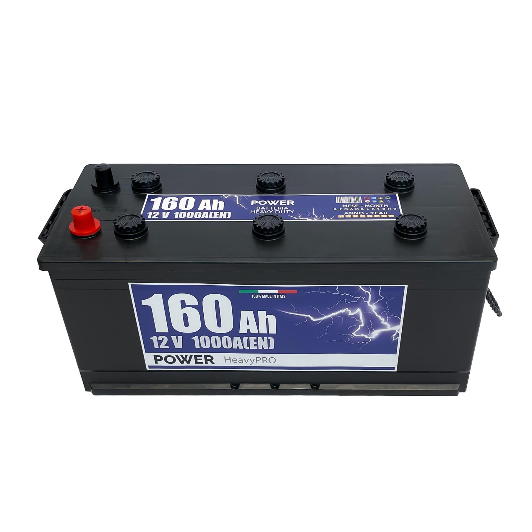 Batteria camion 160ah, 1000a, 12v