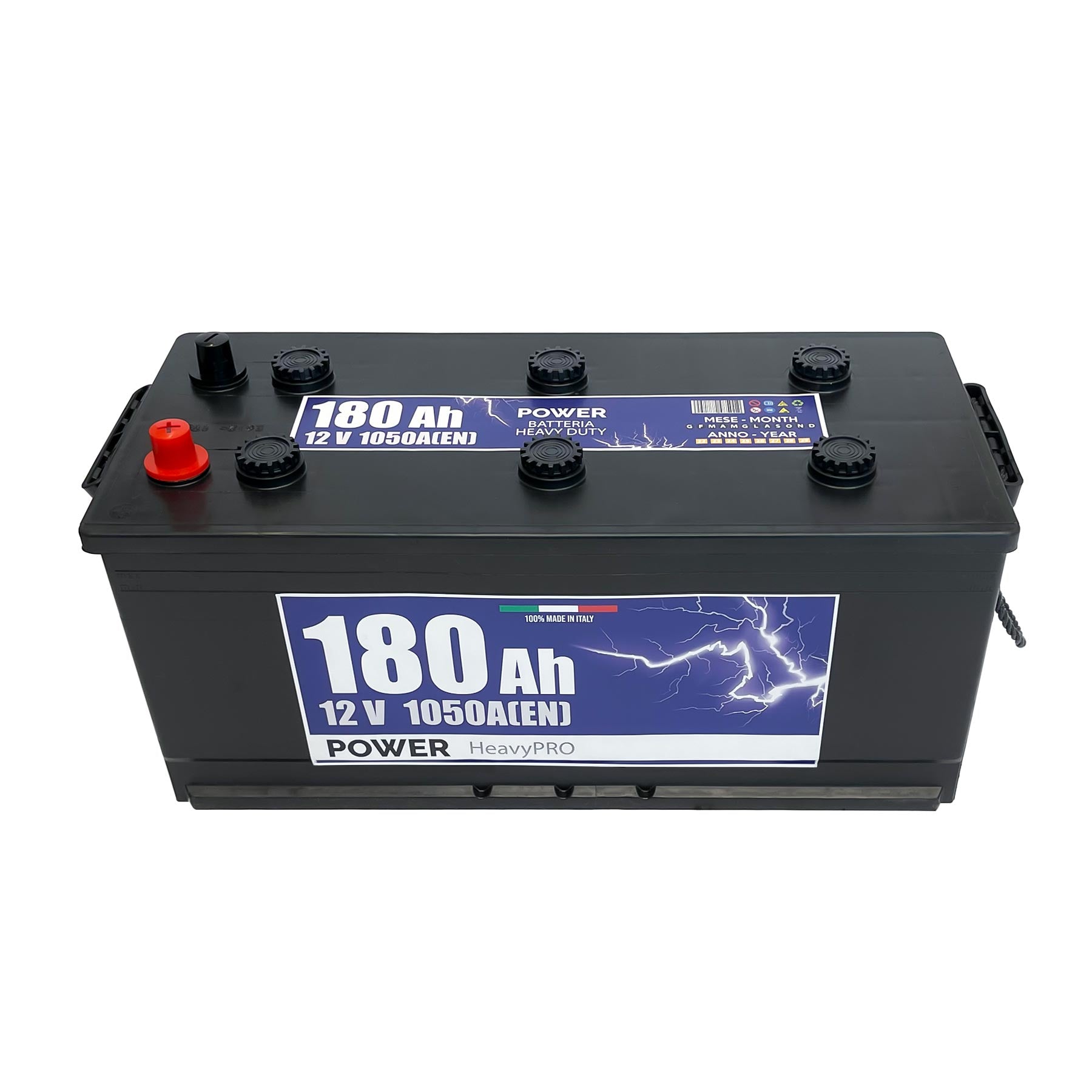 Batteria camion 180ah, 1050a, 12v