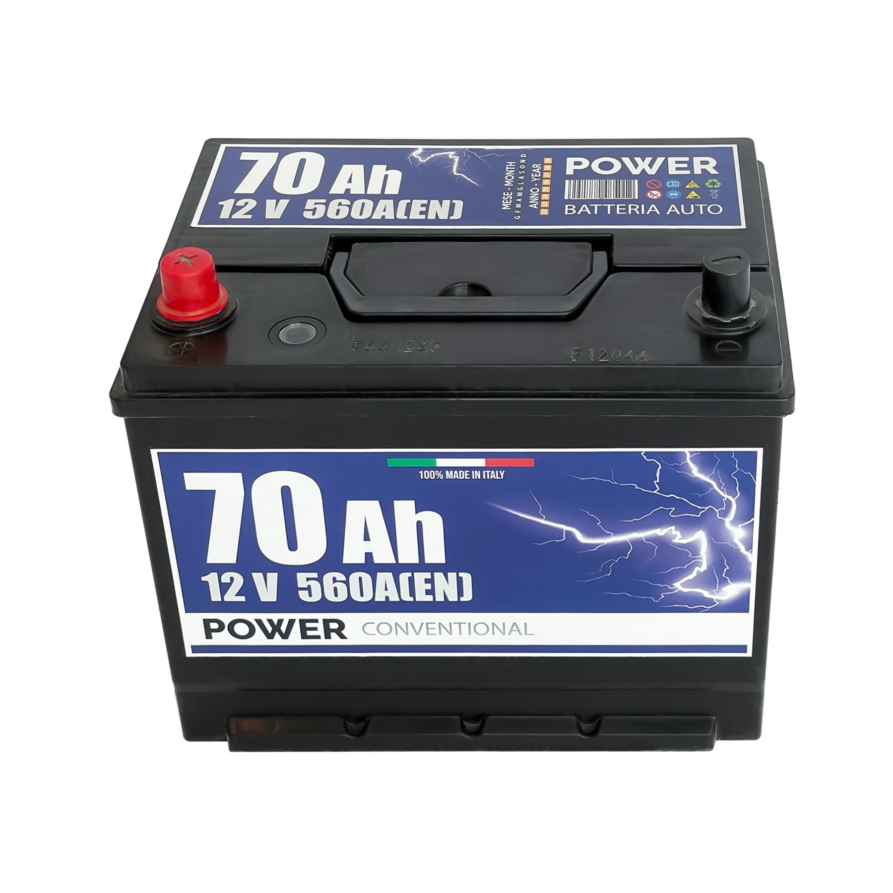 Batteria auto 70ah, 560a, 12v