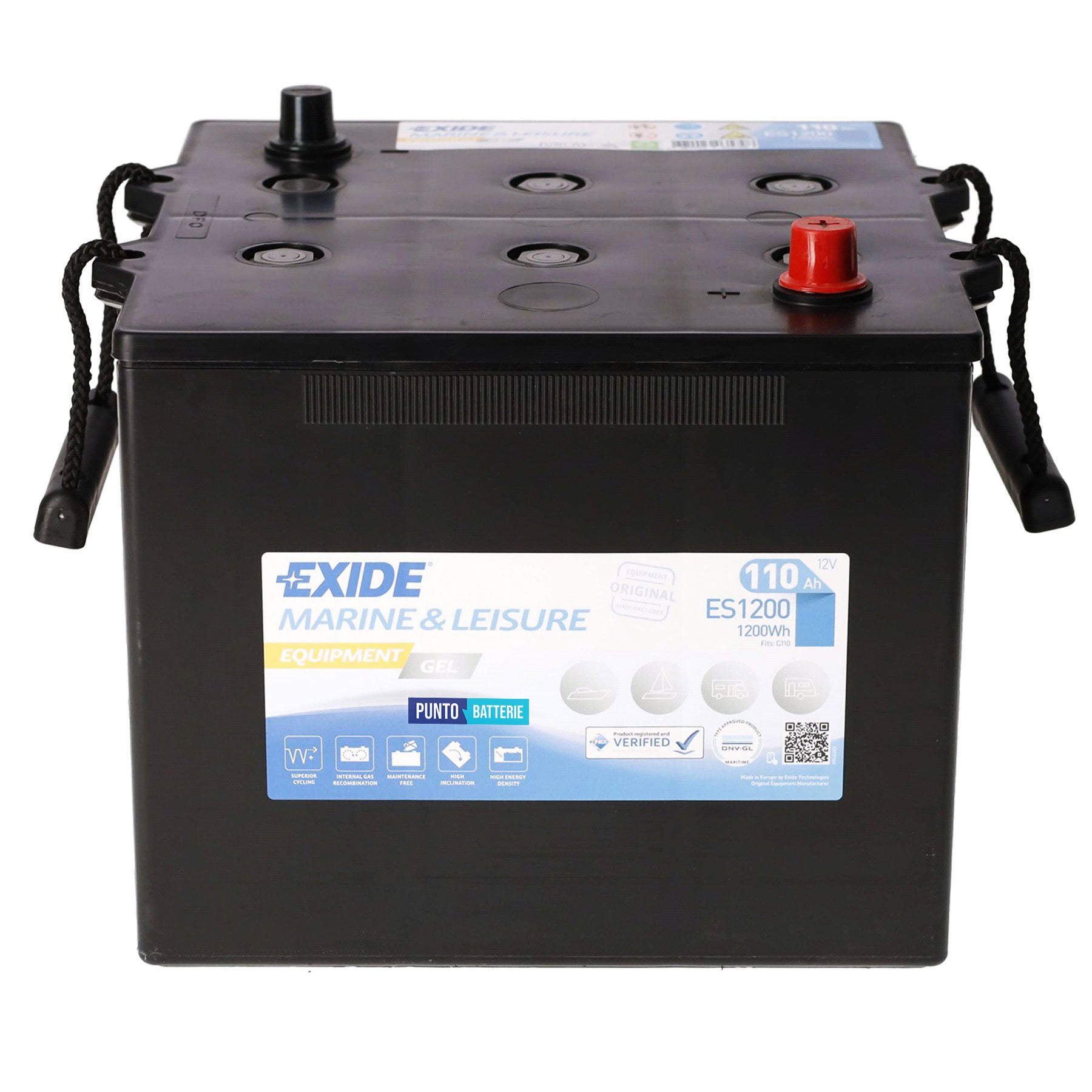 Batteria Exide 110Ah, 12V, 286x269x239mm