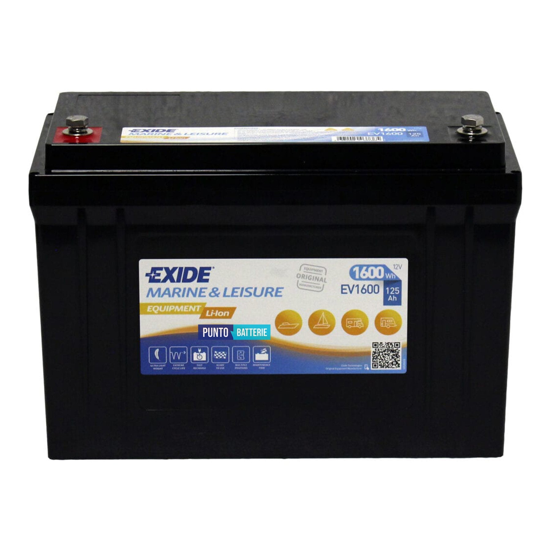 Batteria Exide 125Ah, 12V, 318x165x215mm