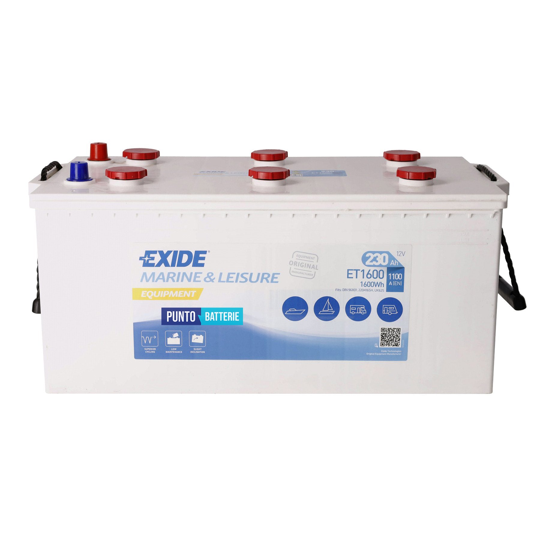 Batteria Exide 230Ah, 12V, 513x274x249mm