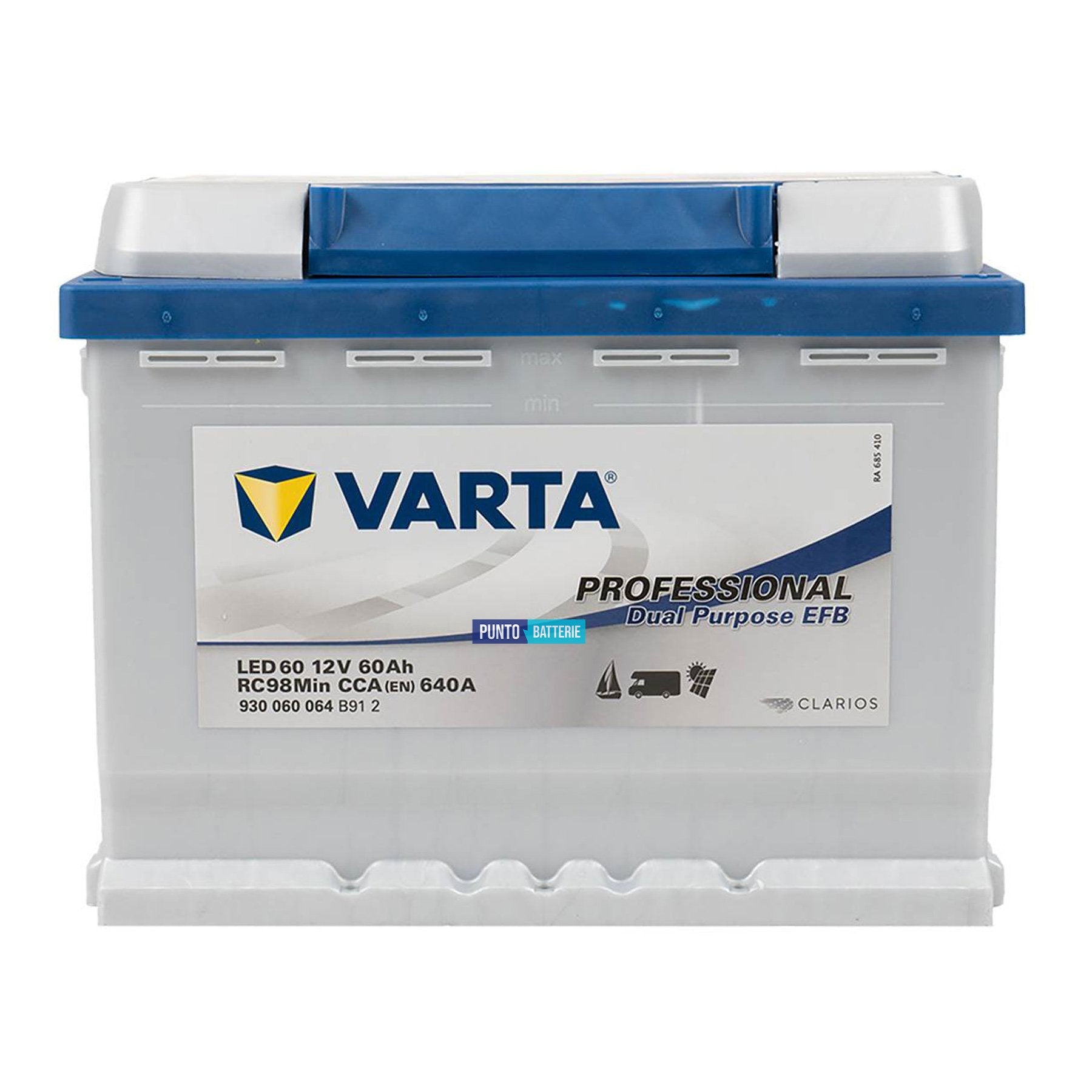 Batteria Varta 60Ah, 12V, 242x175x190mm