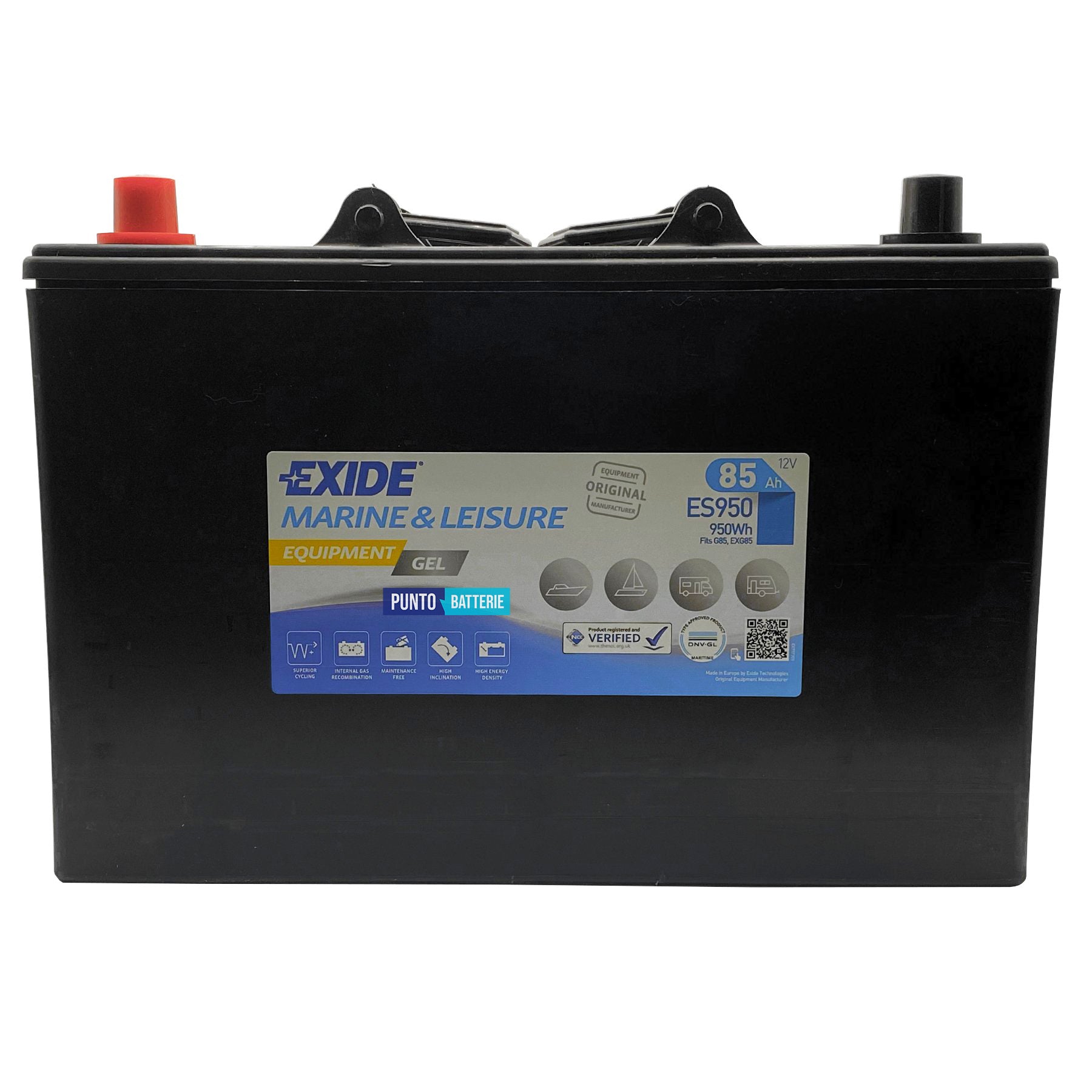 Batteria Exide 85Ah, 12V, 330x171x235mm