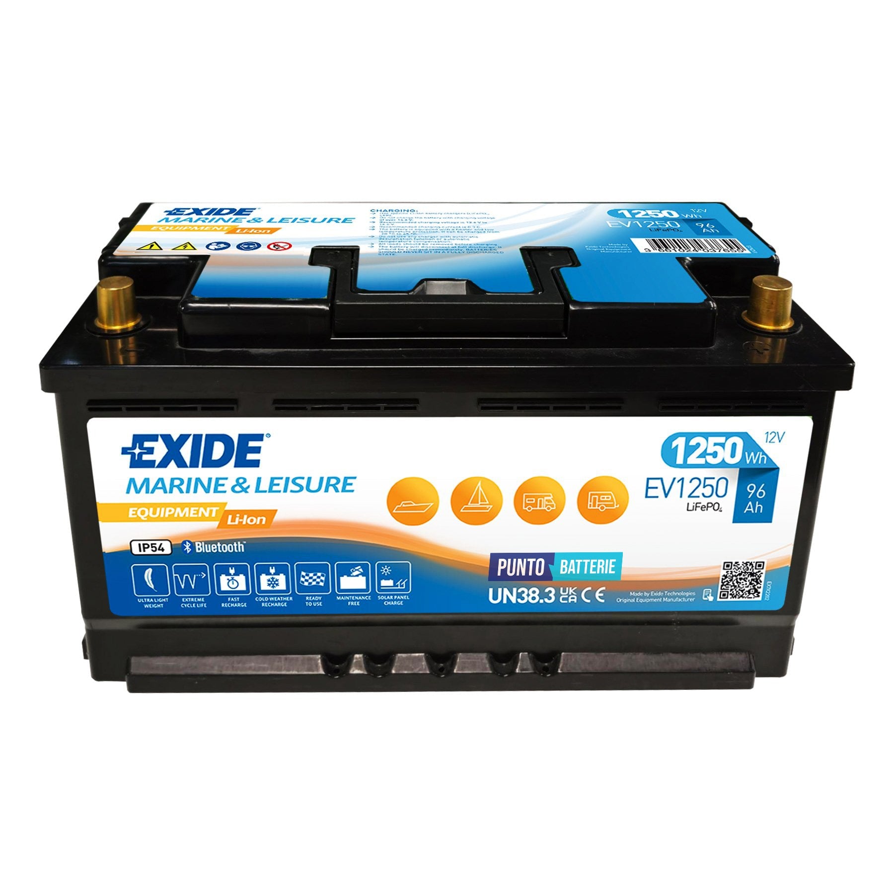 Batteria Exide 96Ah, 12V, 353x175x190mm
