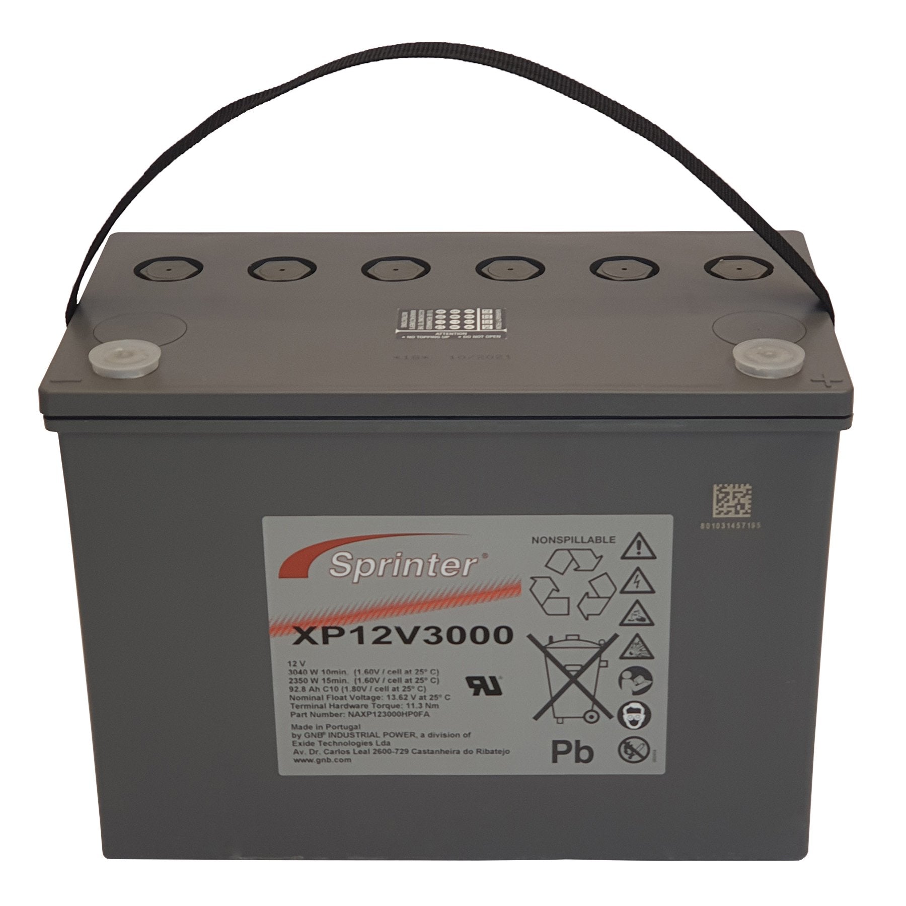 Batteria Exide - Sprinter XP12V3000 (12V, 92.8Ah)