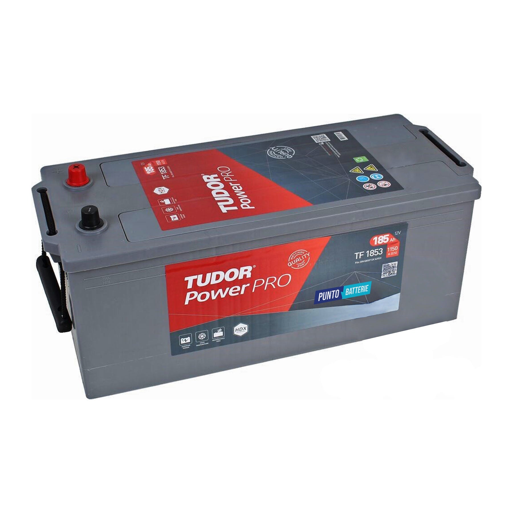 Batteria camion 185ah, 1150a, 12v