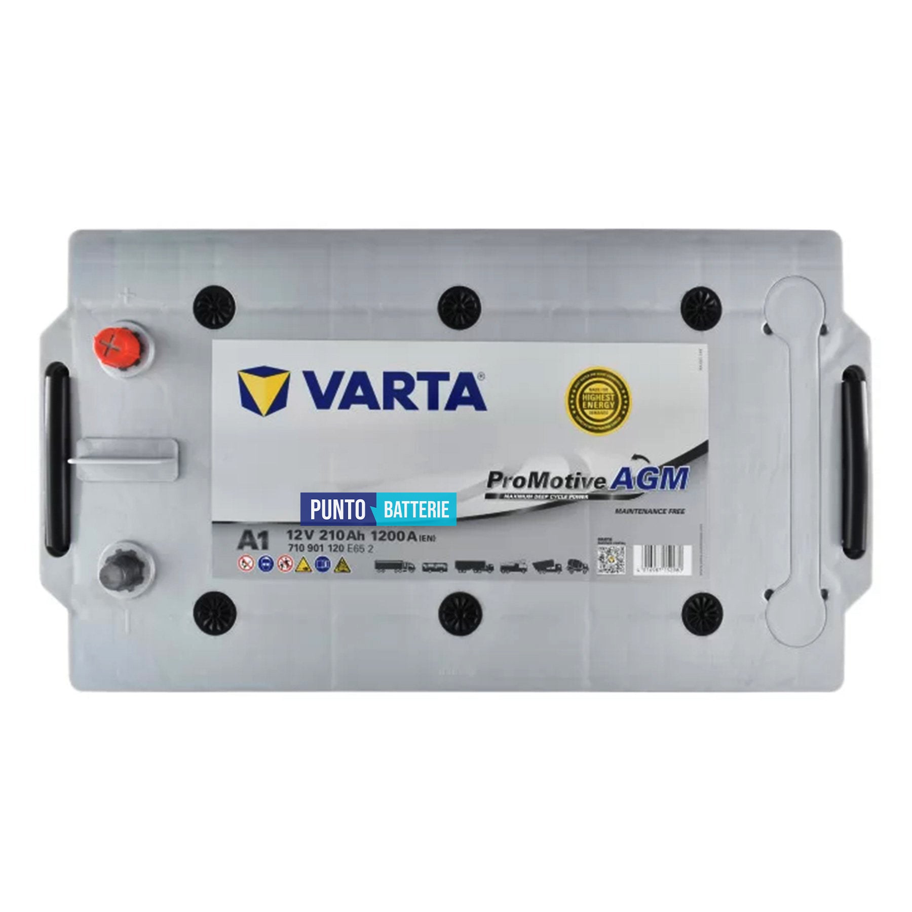 Batteria camion 210ah, 1200a, 12v