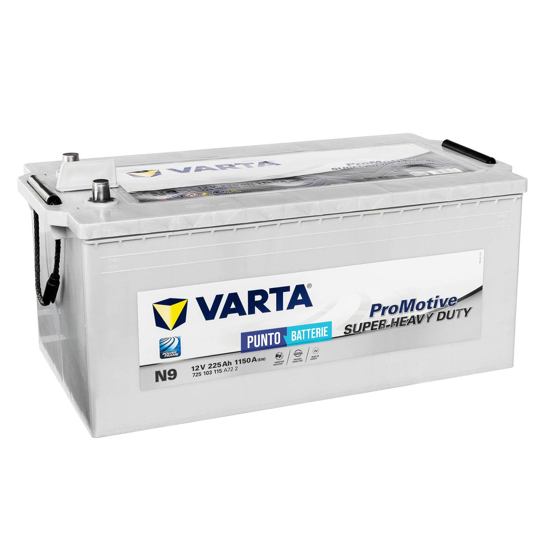 Batteria camion 225ah, 1150a, 12v