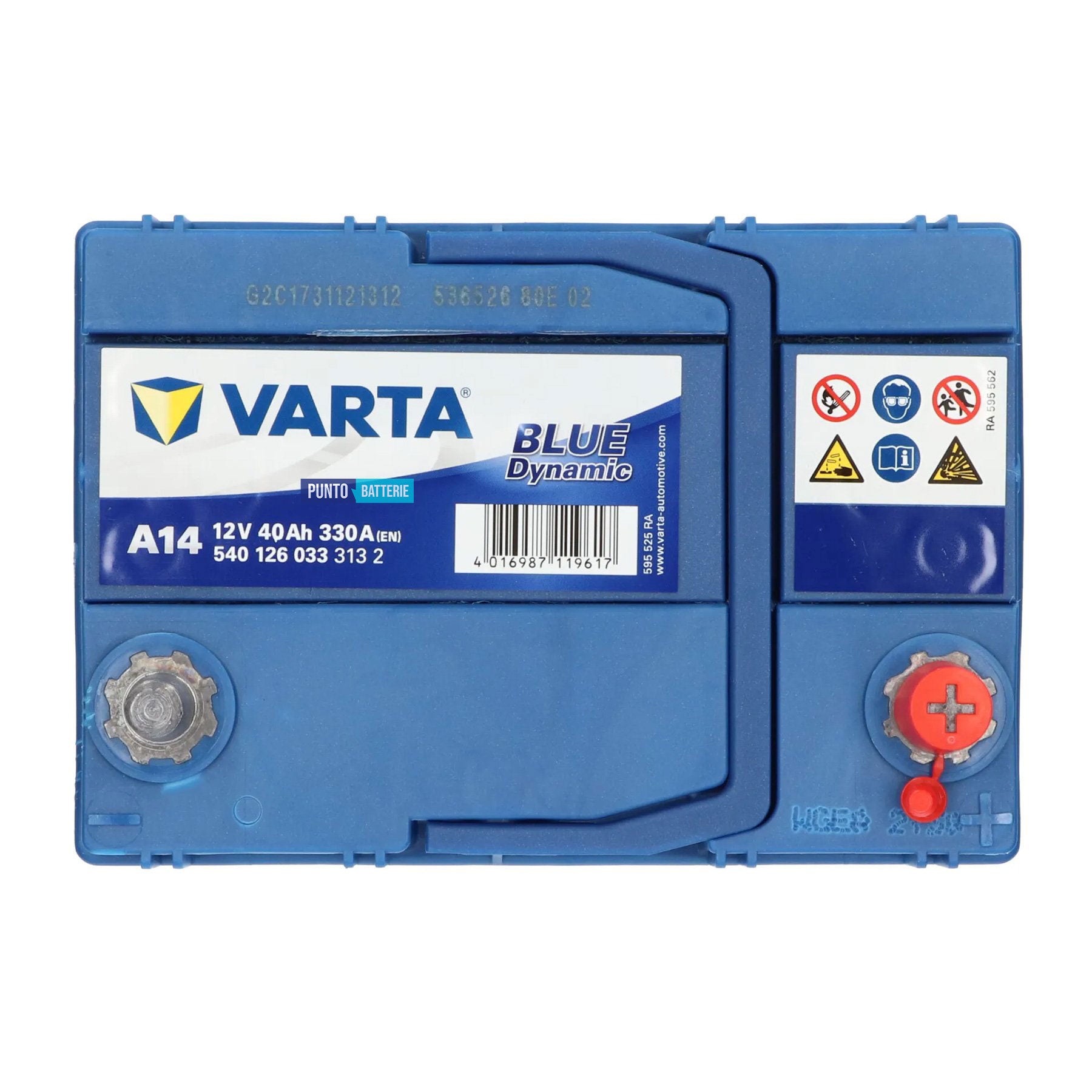 Batteria auto 40ah, 330a, 12v