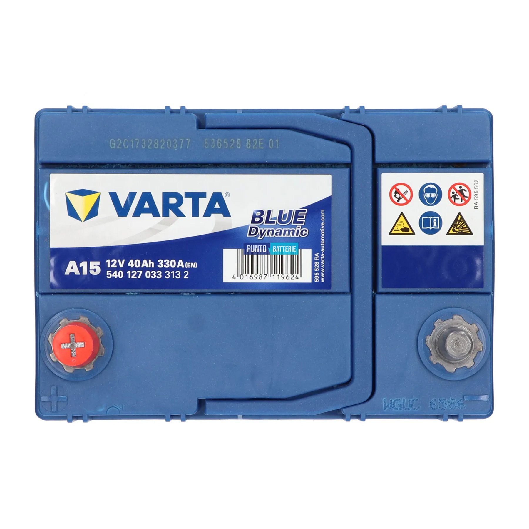 Batteria auto 40ah, 330a, 12v
