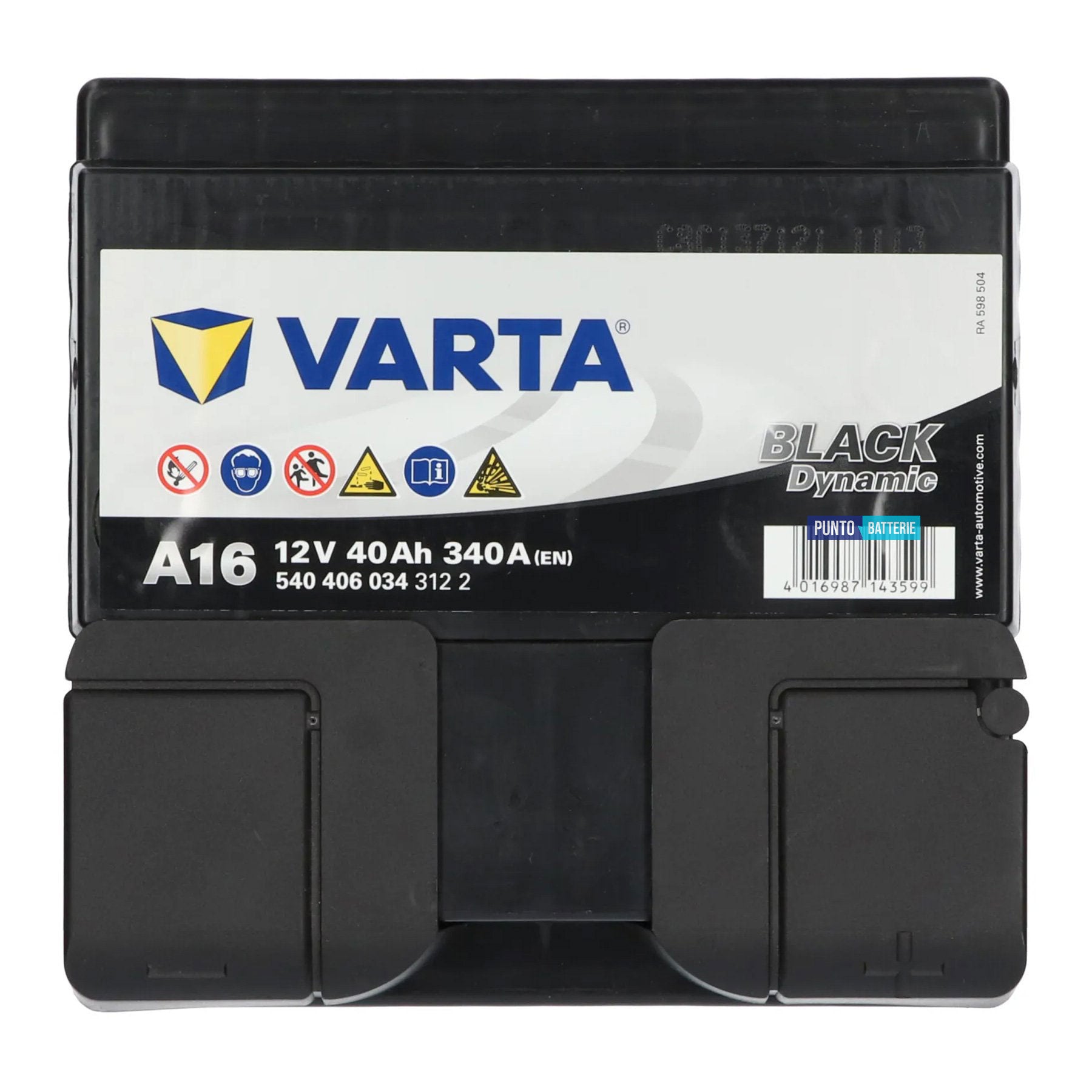 Batteria auto 40ah, 340a, 12v