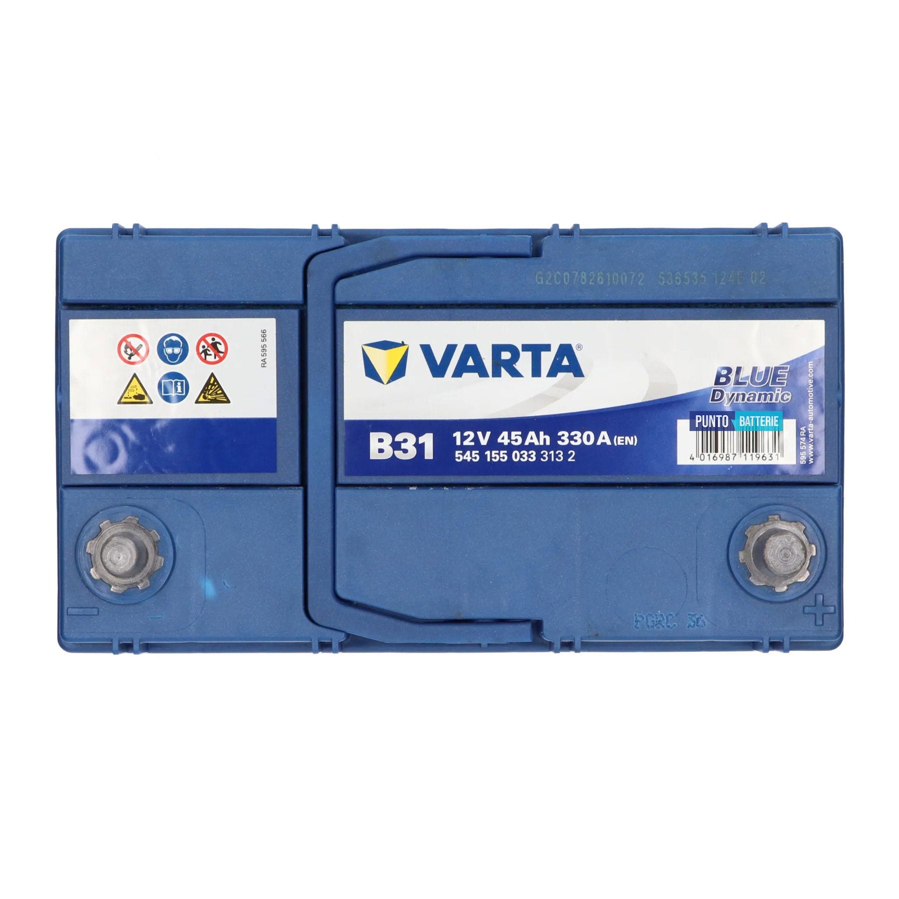 Batteria auto 45ah, 330a, 12v