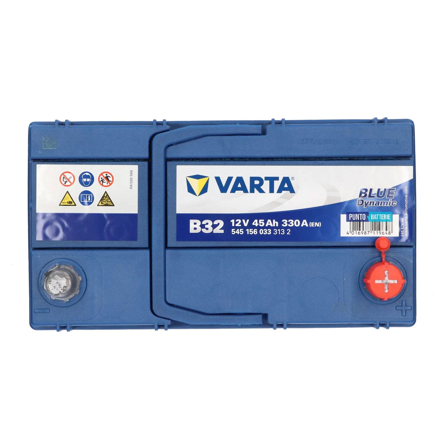 Batteria auto 45ah, 330a, 12v