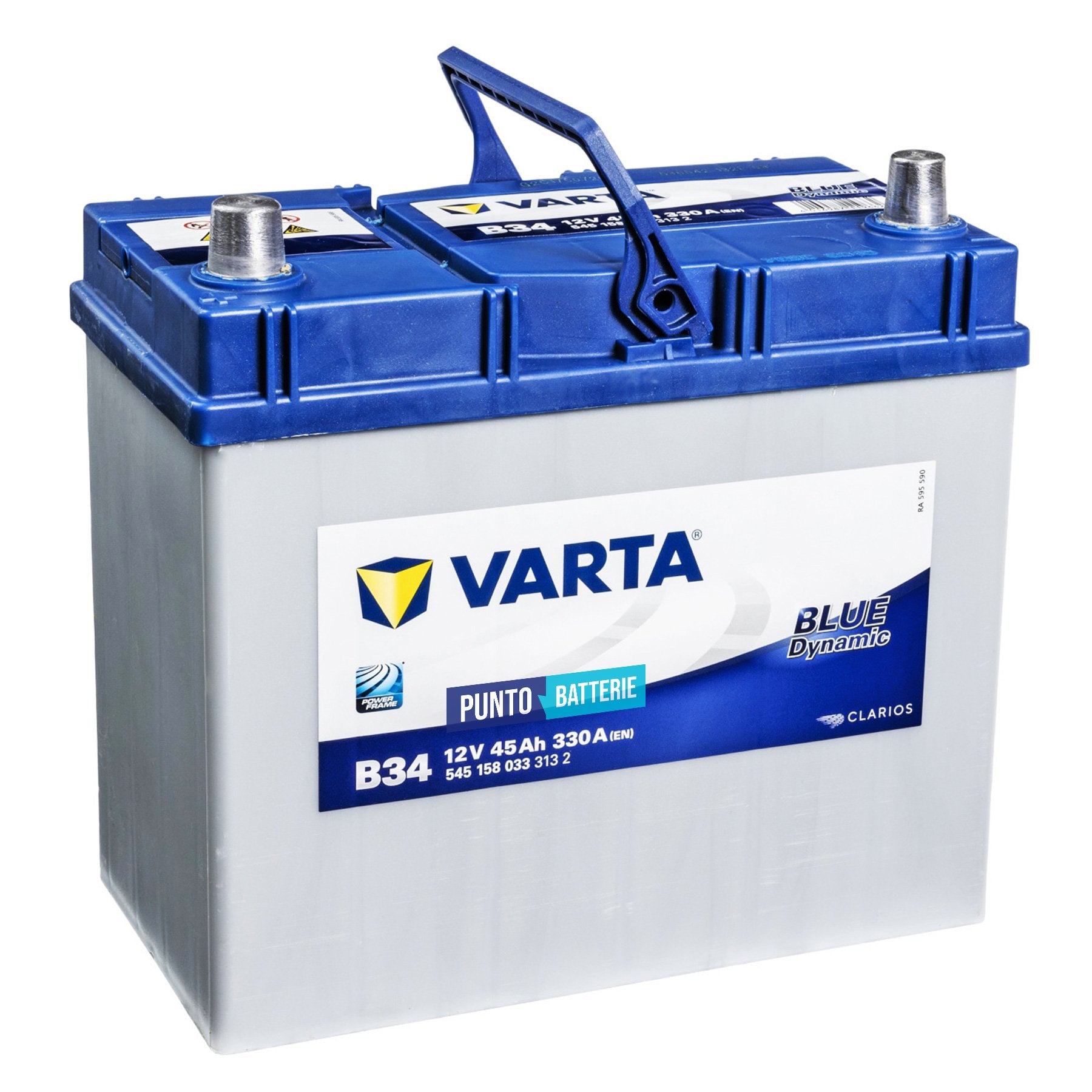 Batteria auto 45ah, 330a, 12v