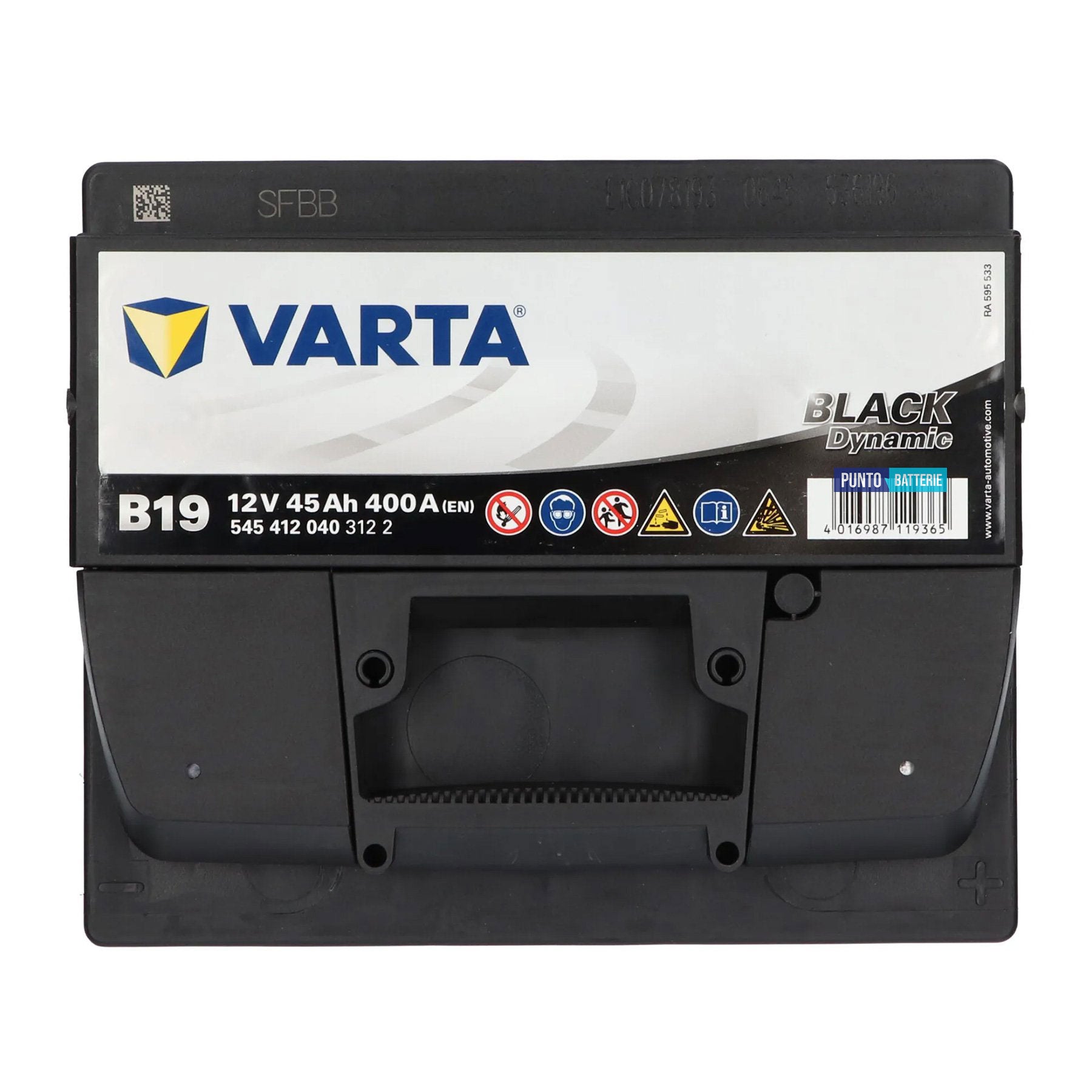 Batteria auto 45ah, 400a, 12v