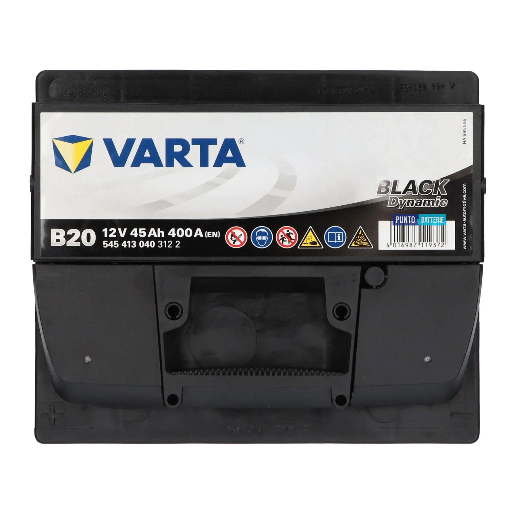 Batteria auto 45ah, 400a, 12v
