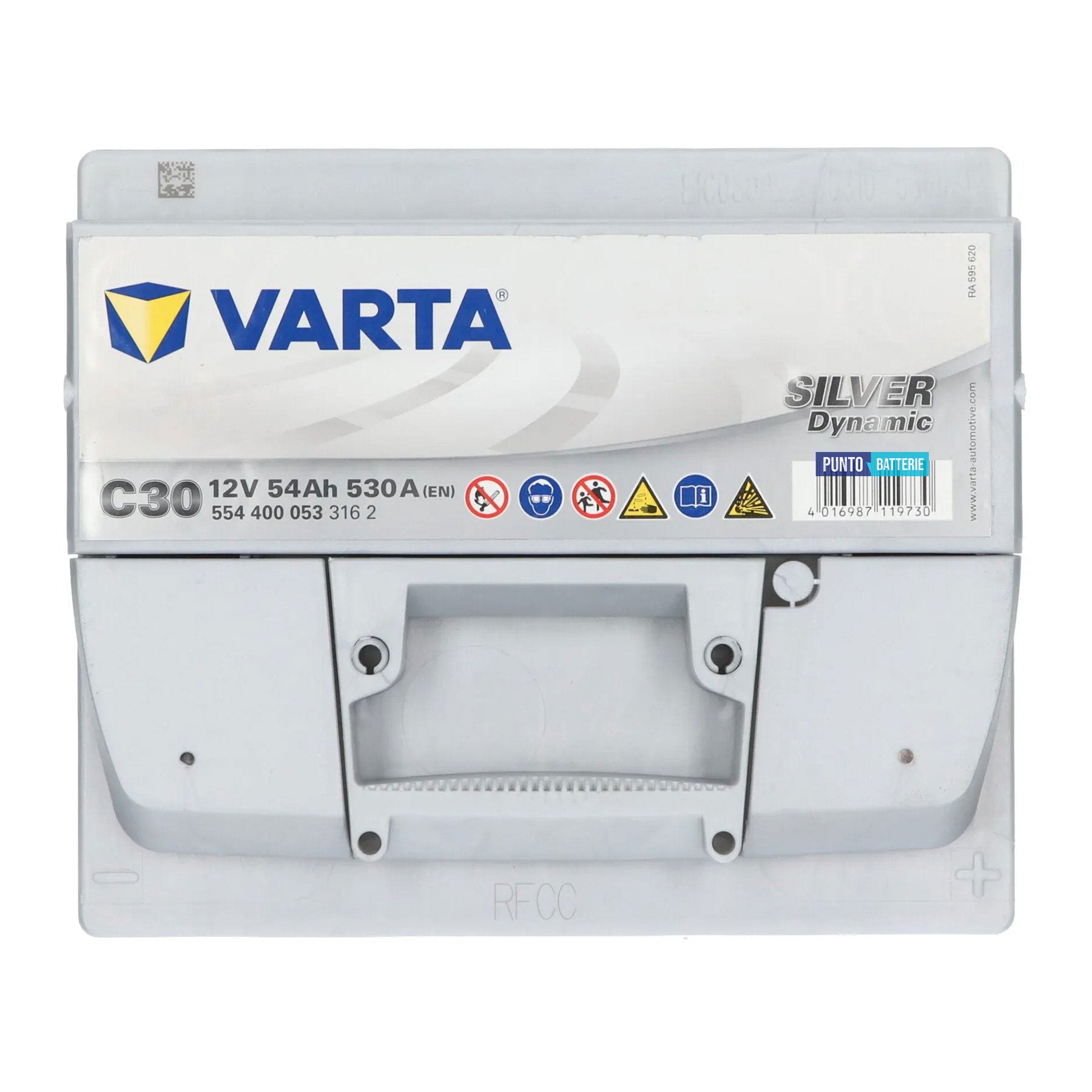 Batteria auto 54ah, 530a, 12v