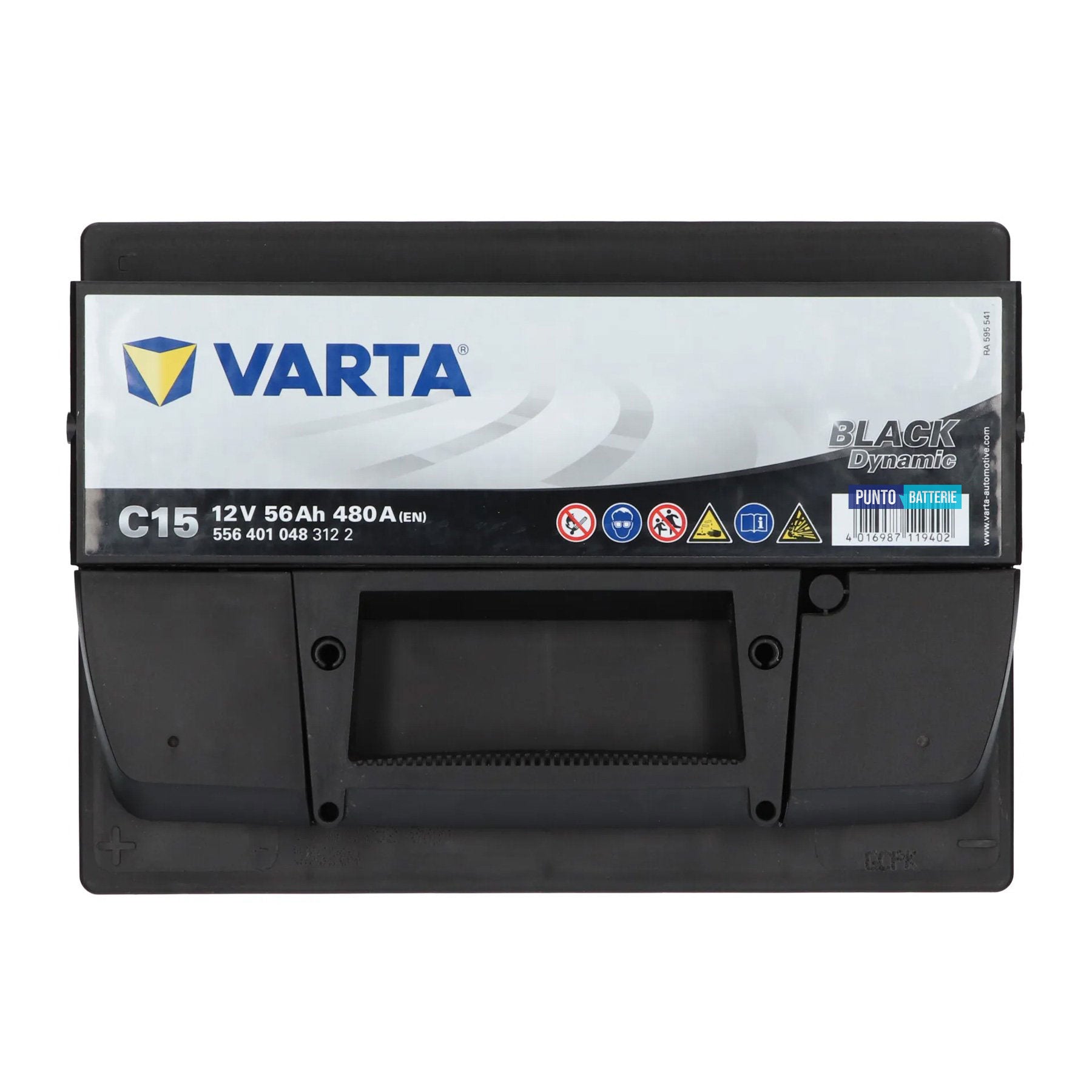Batteria auto 56ah, 480a, 12v