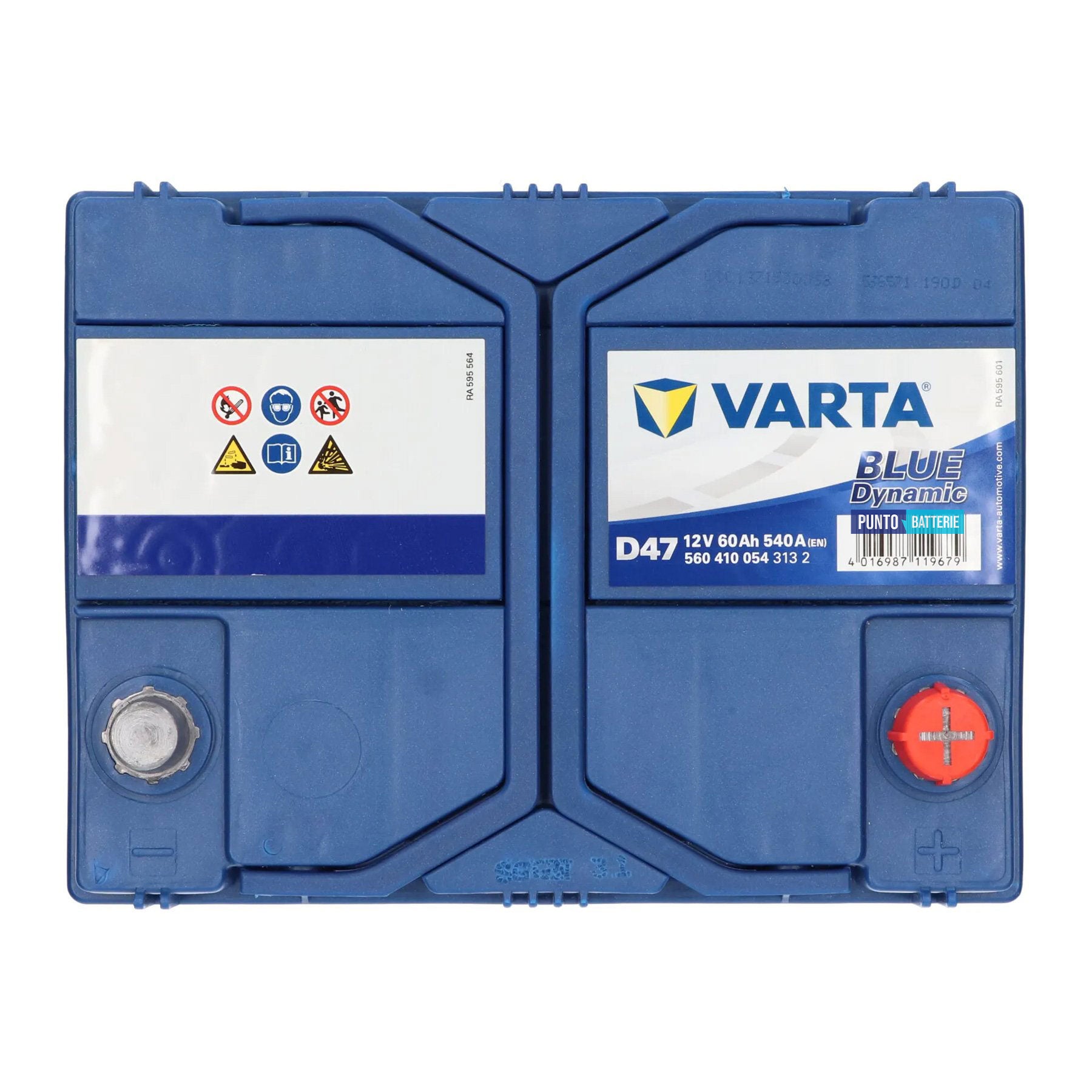 Batteria auto 60ah, 540a, 12v