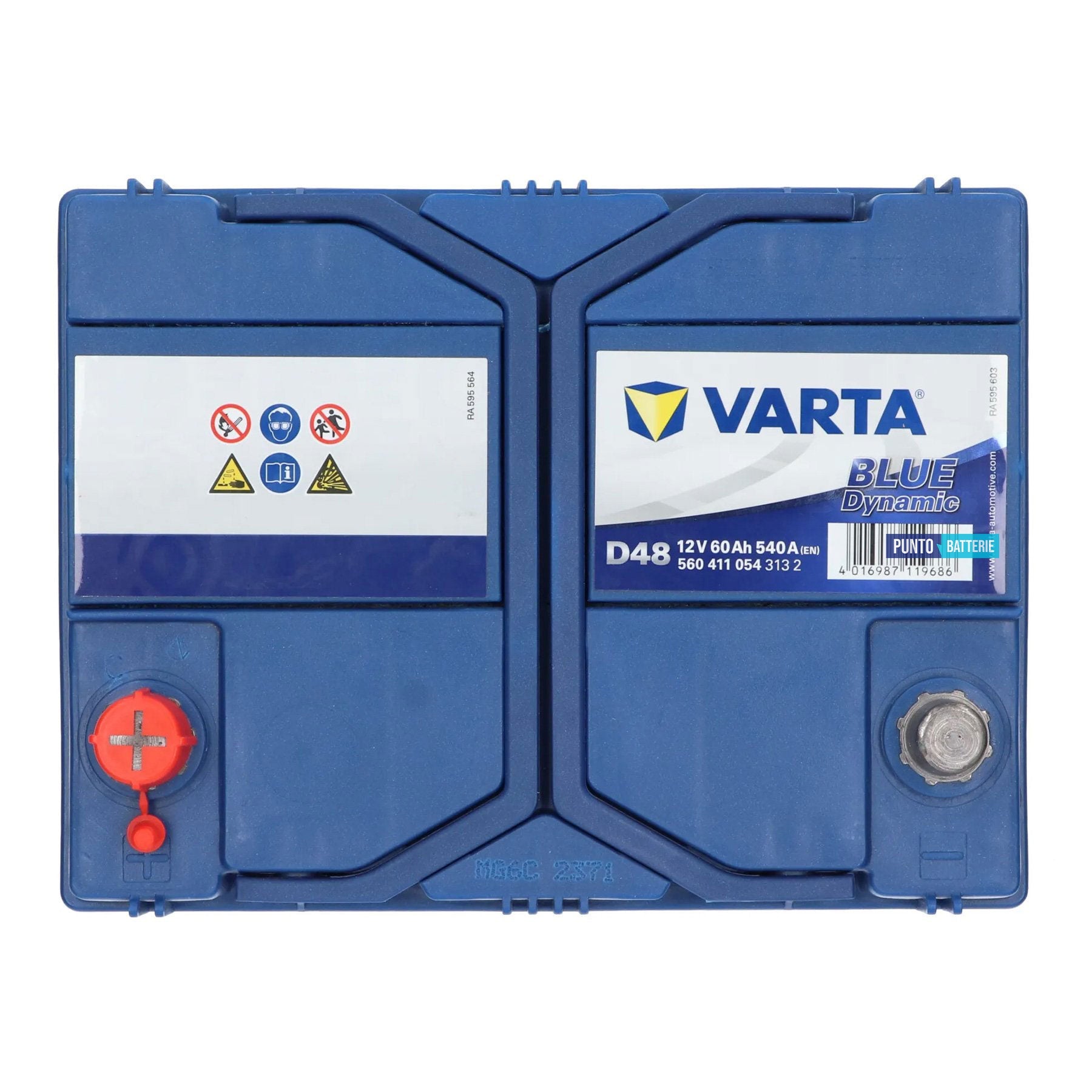 Batteria auto 60ah, 540a, 12v