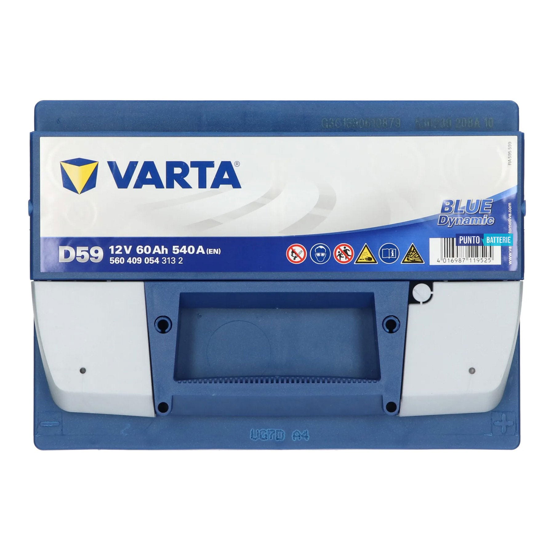 Batteria auto 60ah, 540a, 12v
