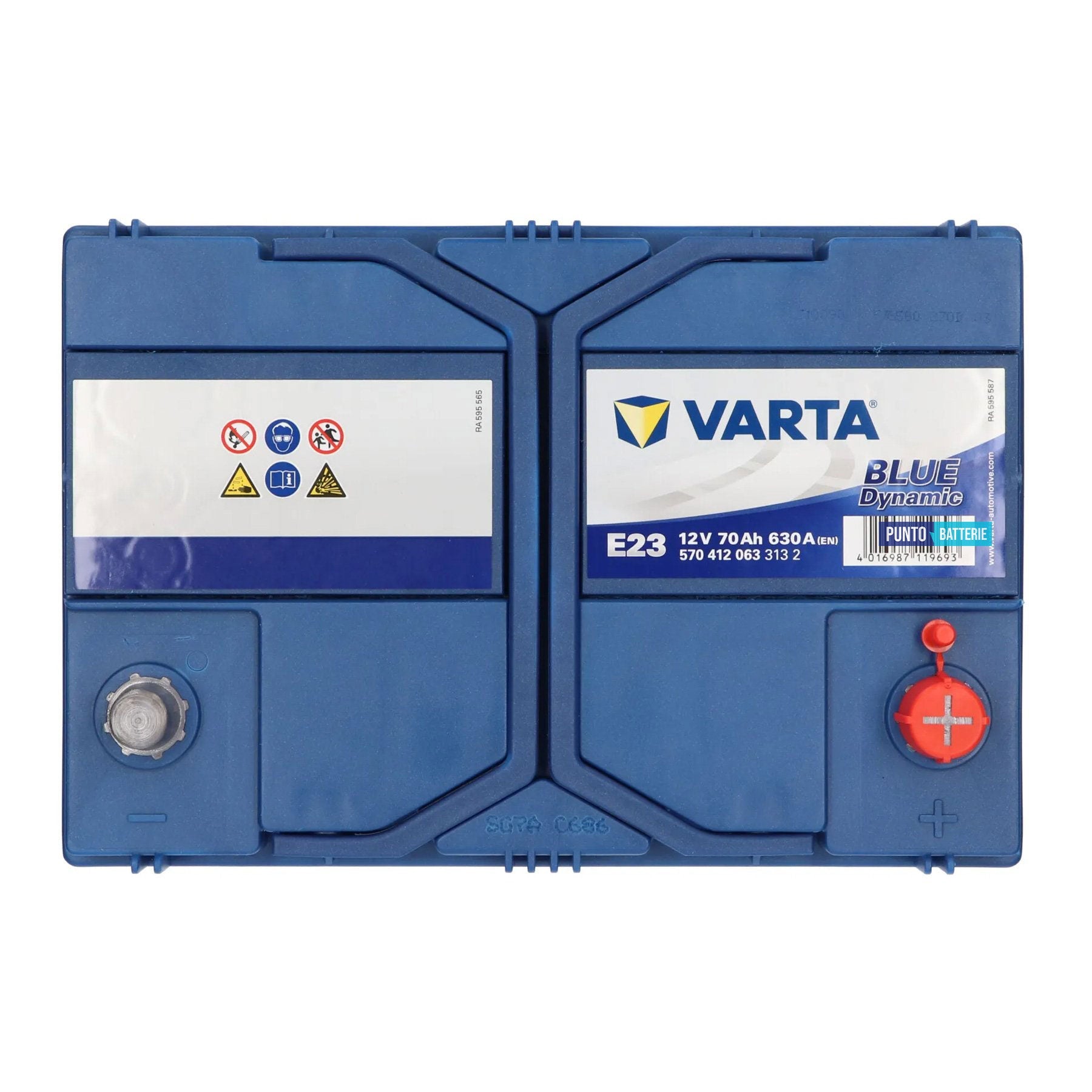 Batteria auto 70ah, 630a, 12v