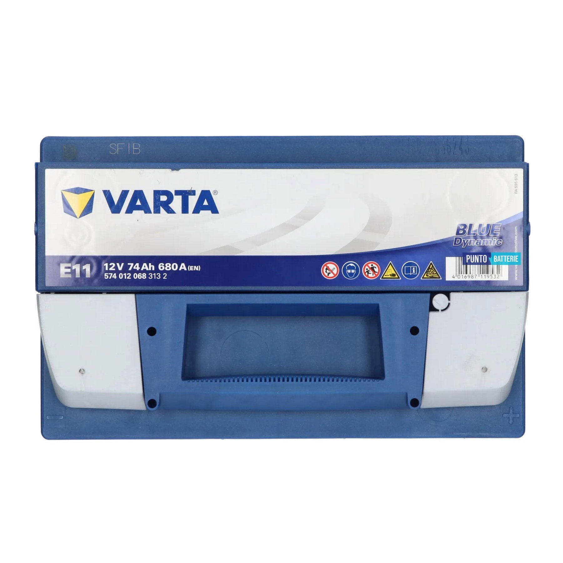 Batteria auto 74ah, 680a, 12v