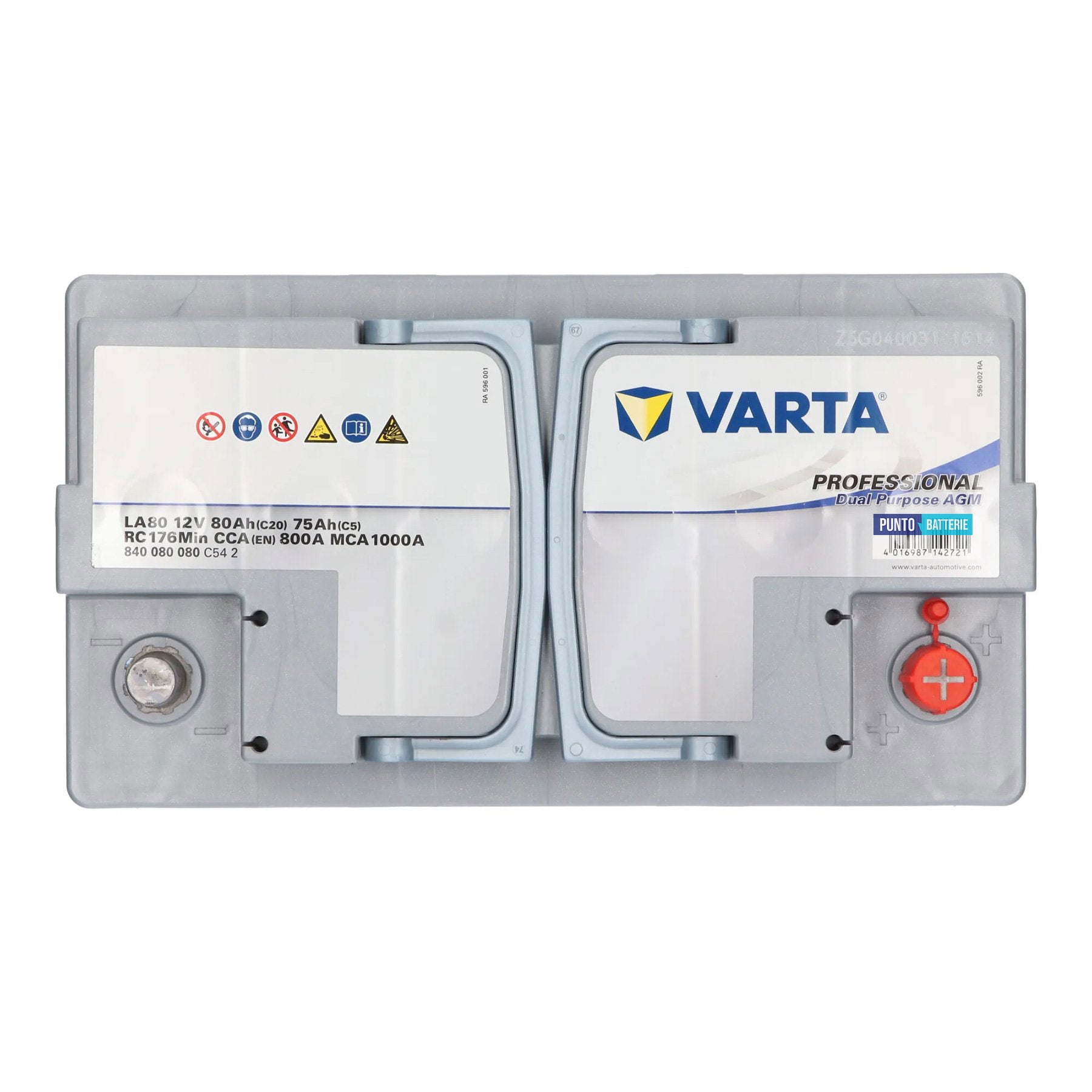 Batteria camper 80ah, 12v