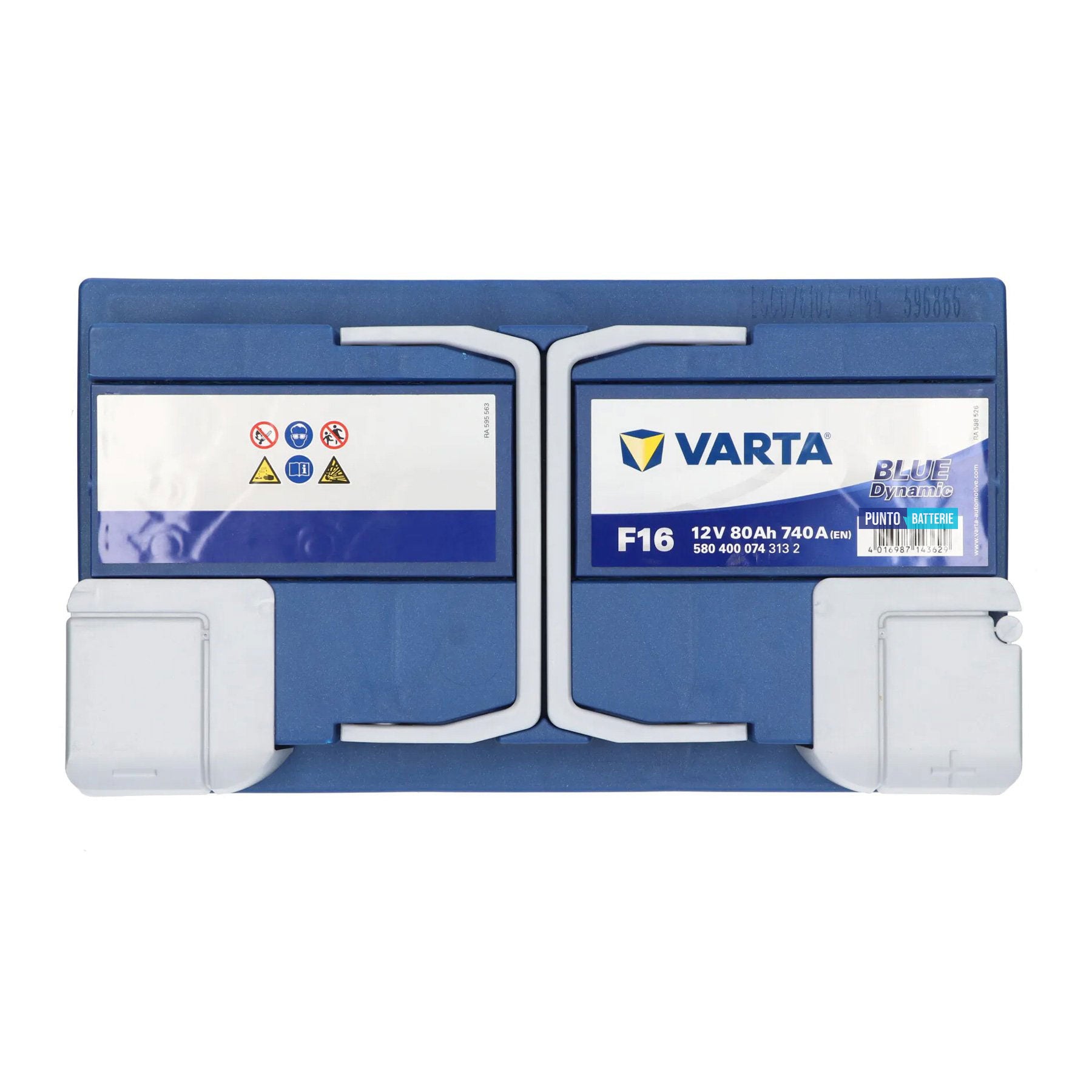 Batteria auto 80ah, 740a, 12v