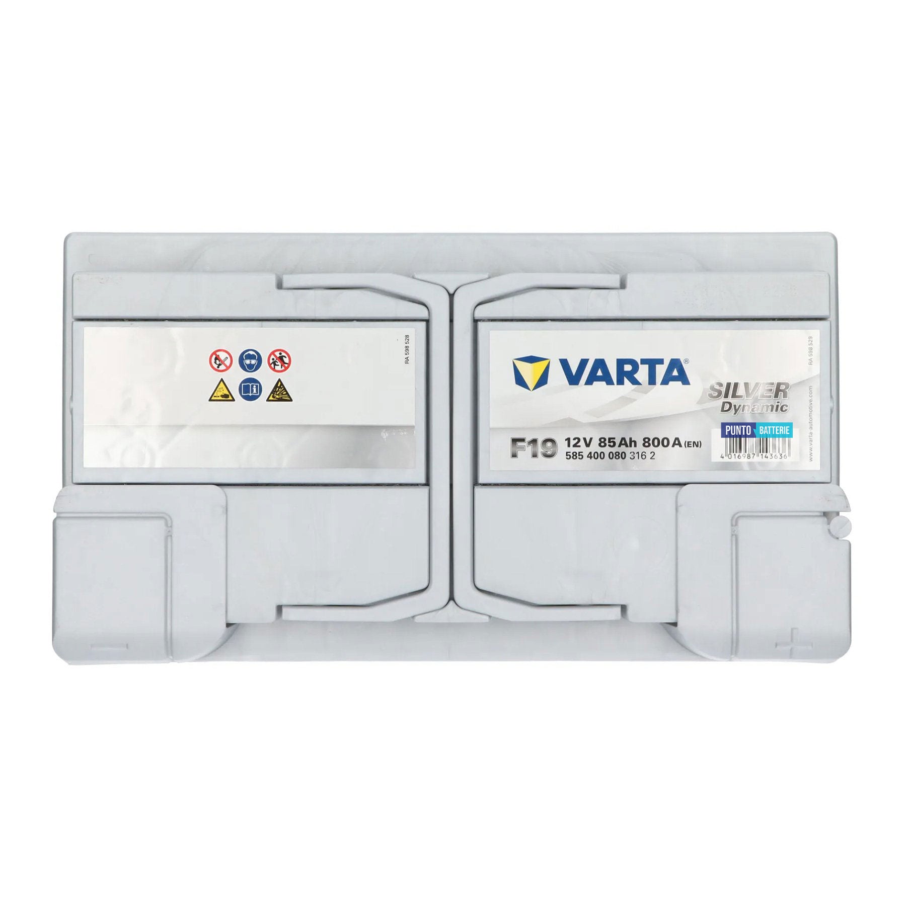 Batteria auto 85ah, 800a, 12v