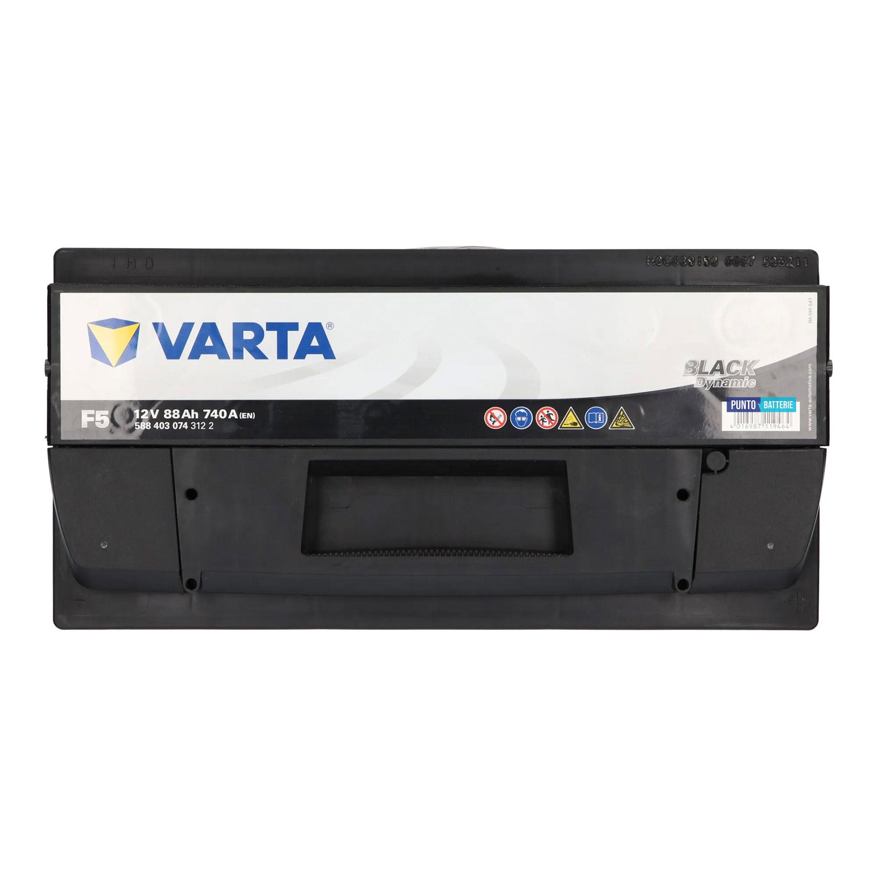 Batteria auto 88ah, 740a, 12v