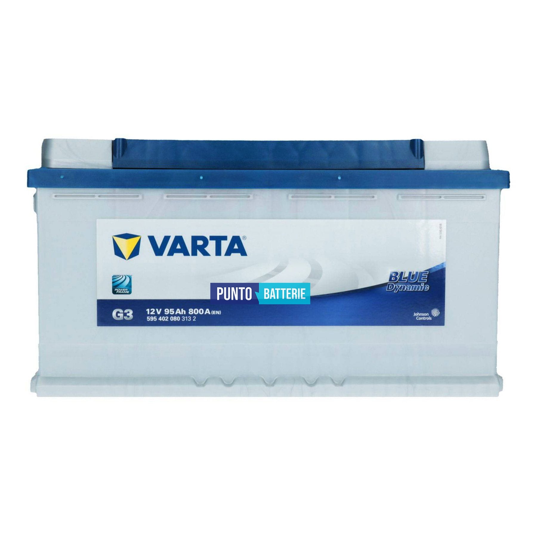 Batteria auto 95ah, 800a, 12v