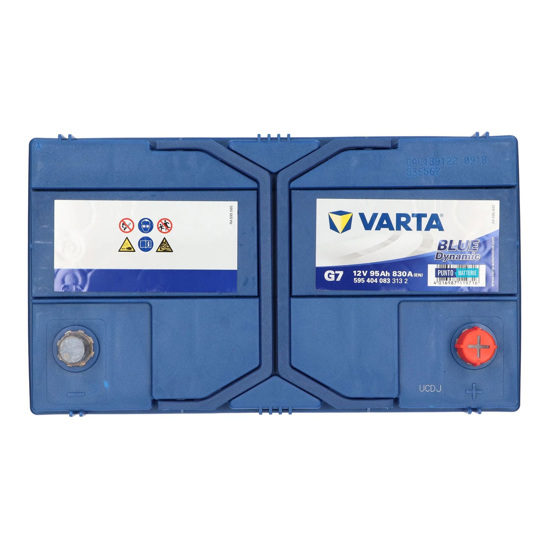 Batteria auto 95ah, 830a, 12v