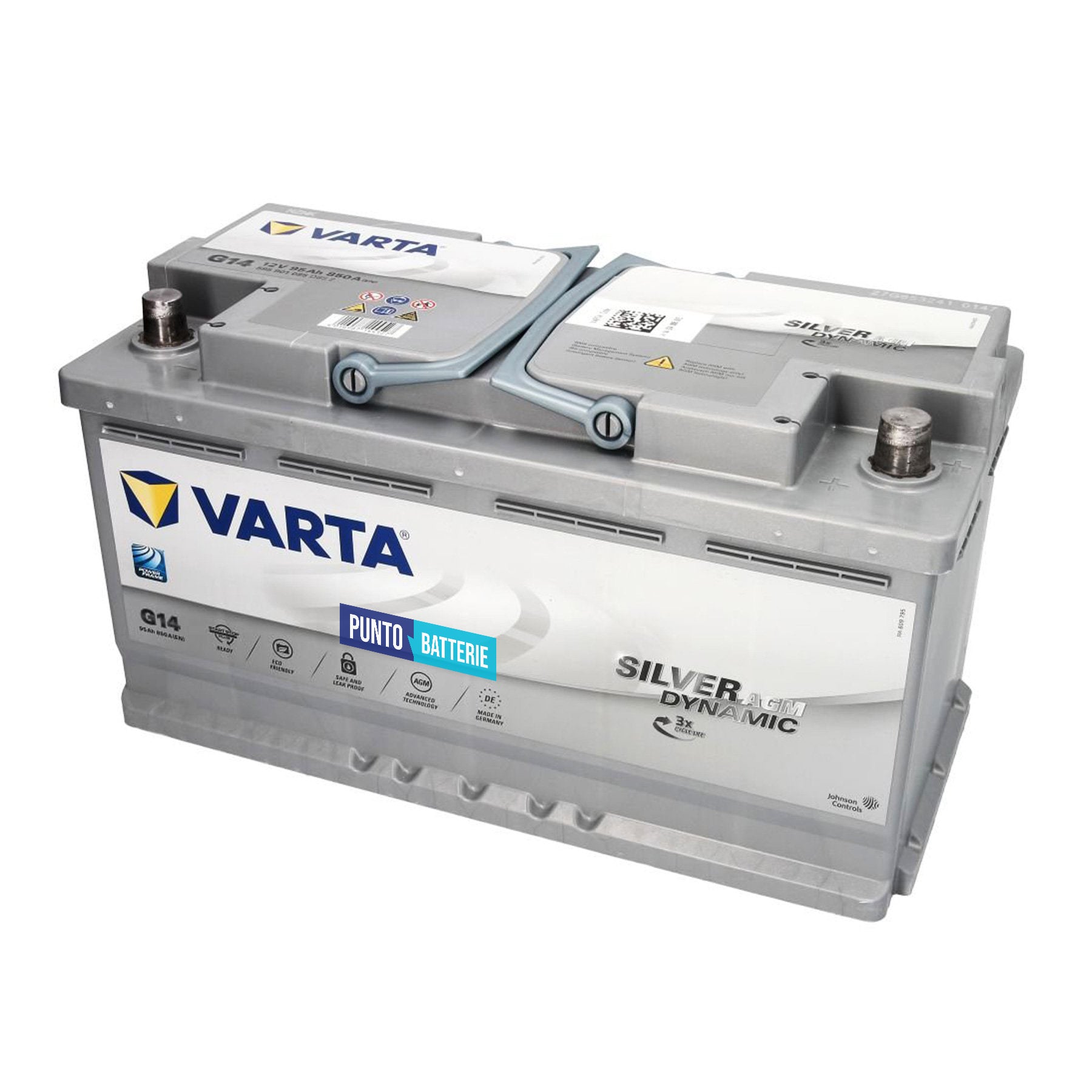Batteria auto 95ah, 850a, 12v