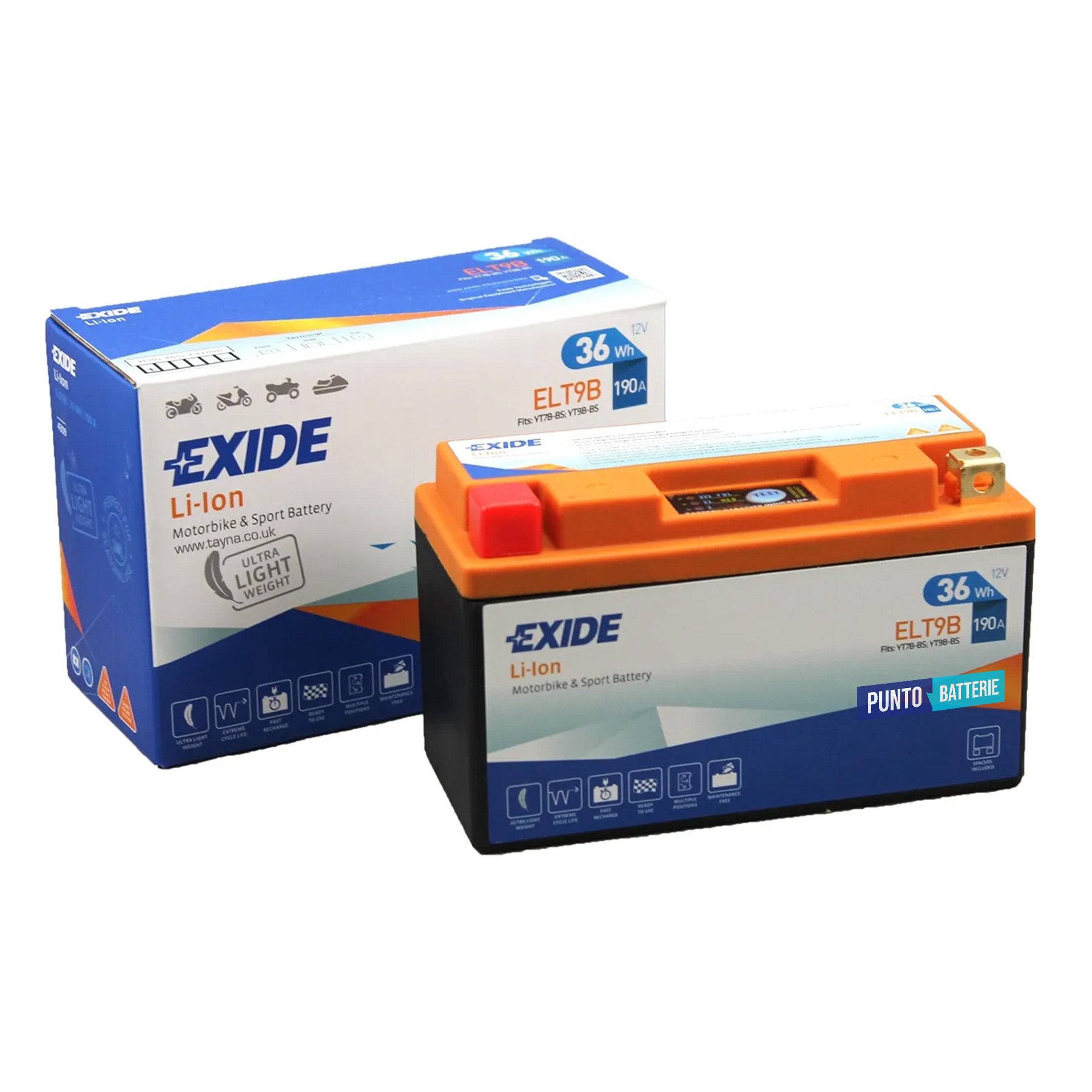 Batteria Exide ELT9B LI-ION
