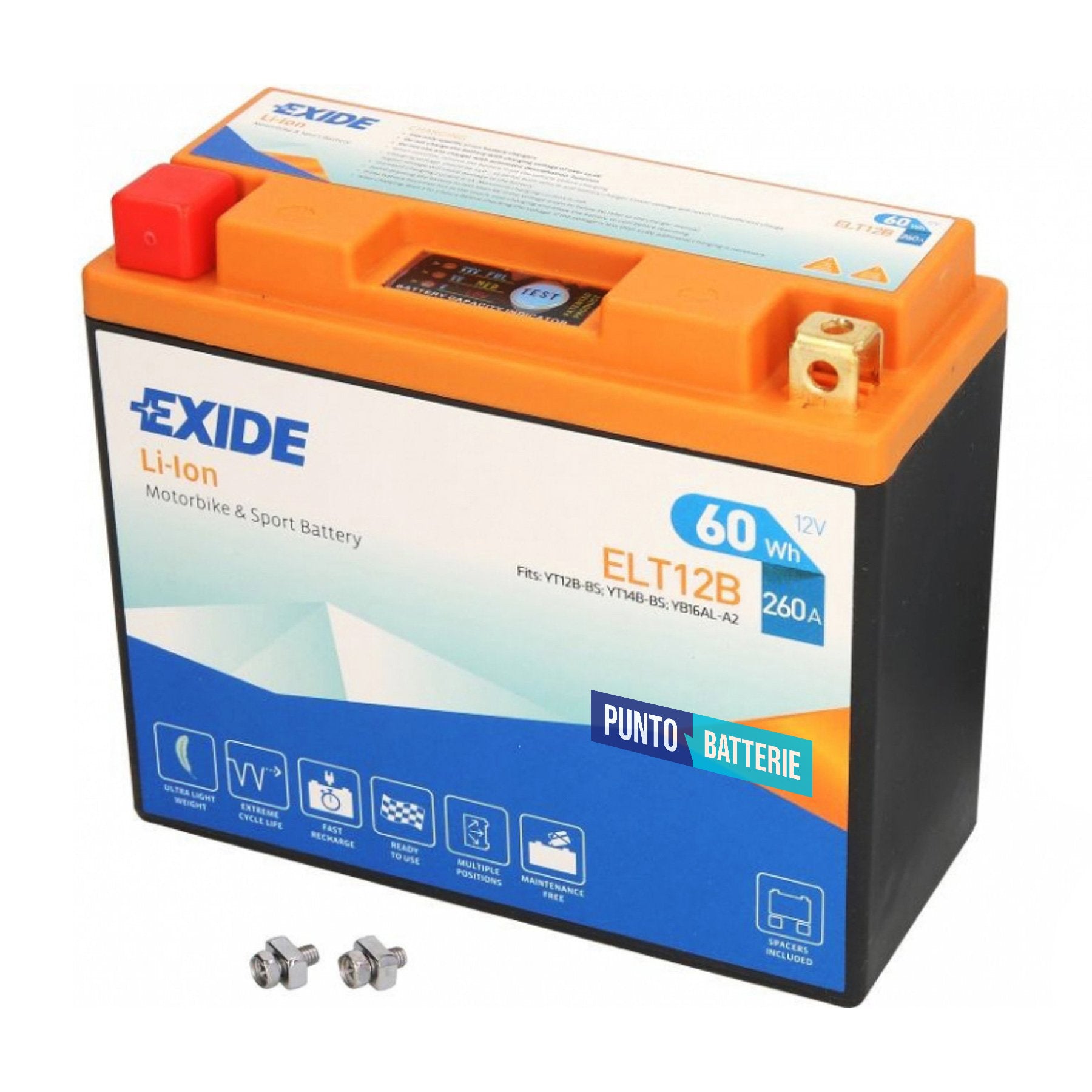 Batteria Exide ELT12B LI-ION