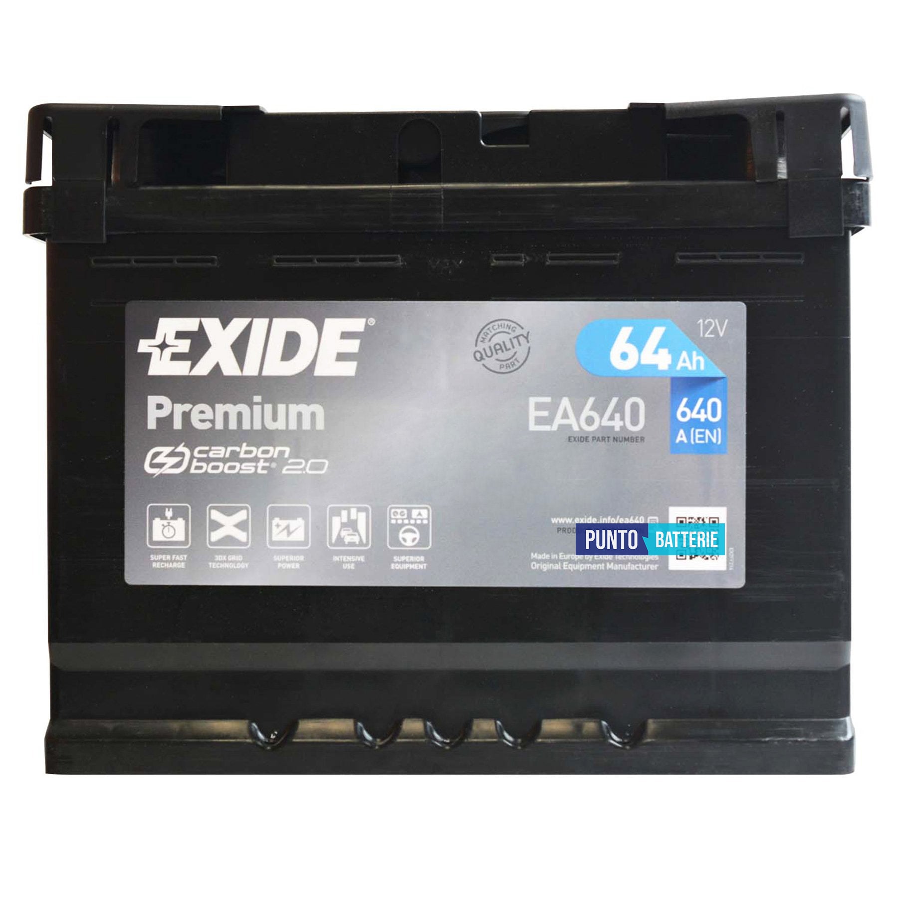 Batteria Exide EA640 Premium
