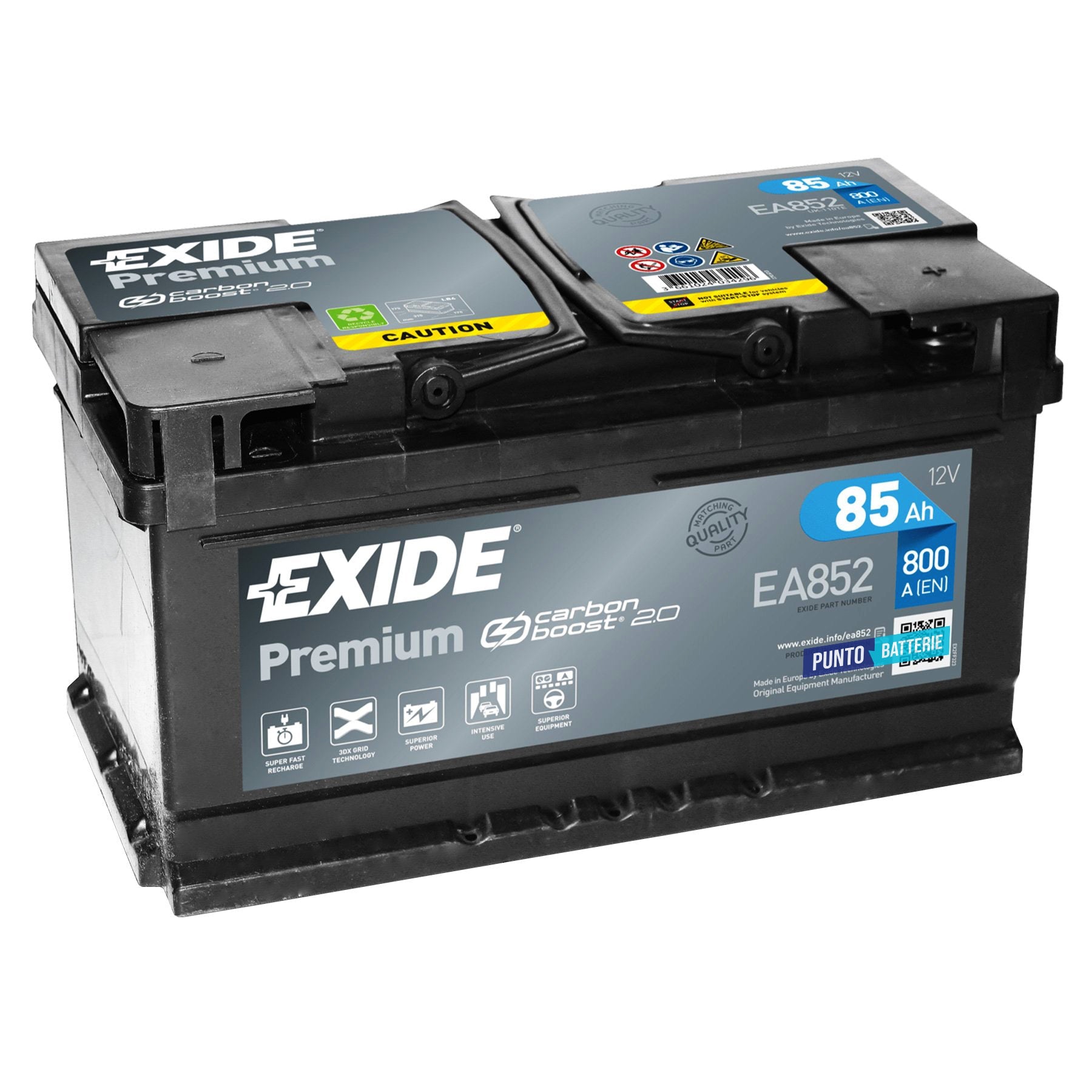Batteria Exide EA852 Premium